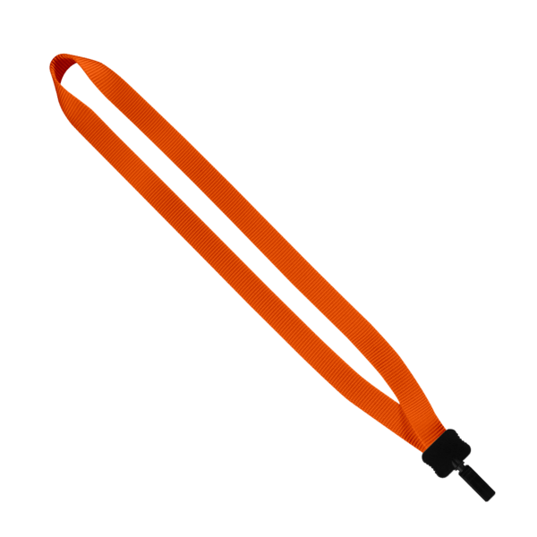 3/4" Smooth Nylon Lanyard with Plastic Clamshell & Bulldog Clip 15
