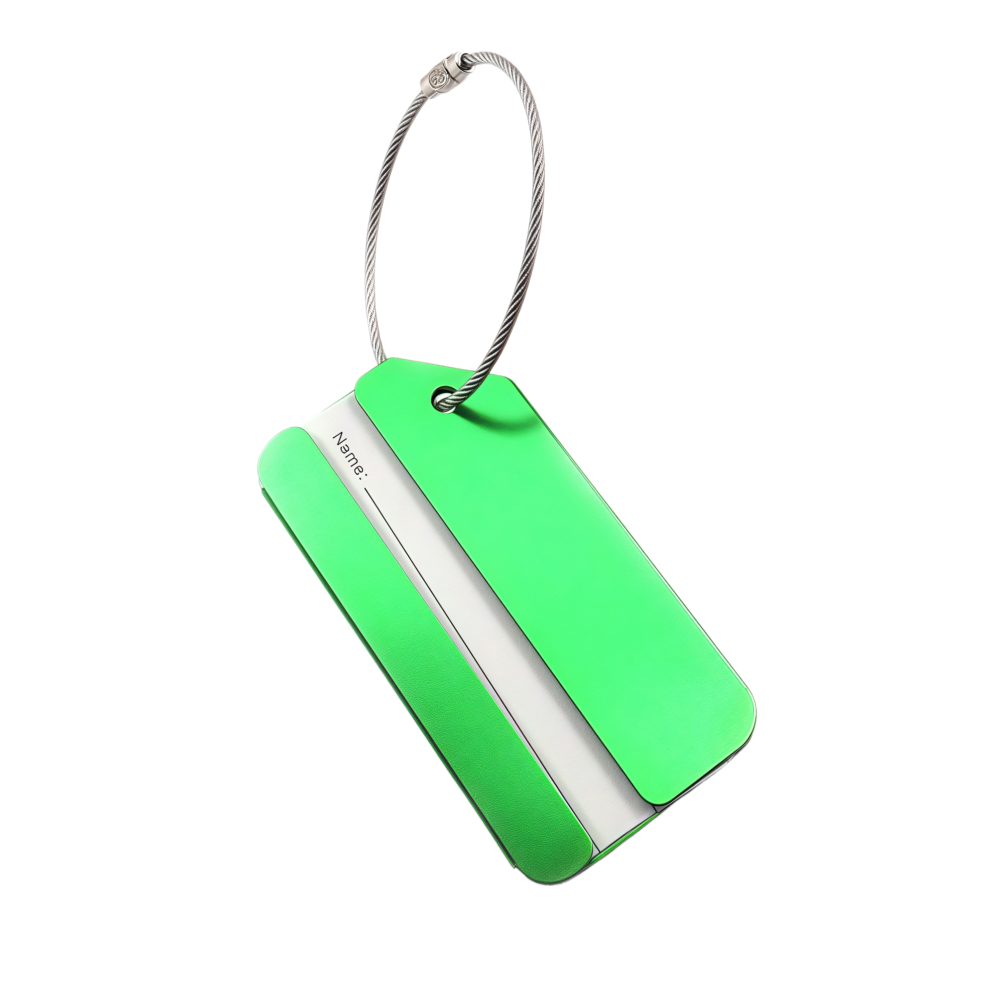 Durable Aluminum Luggage Tag for Travel - Lightweight 9