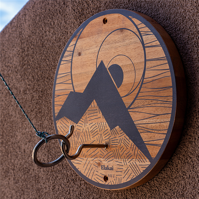 Elakai Hook and Ring Toss Game with Natural Wood Finish 8