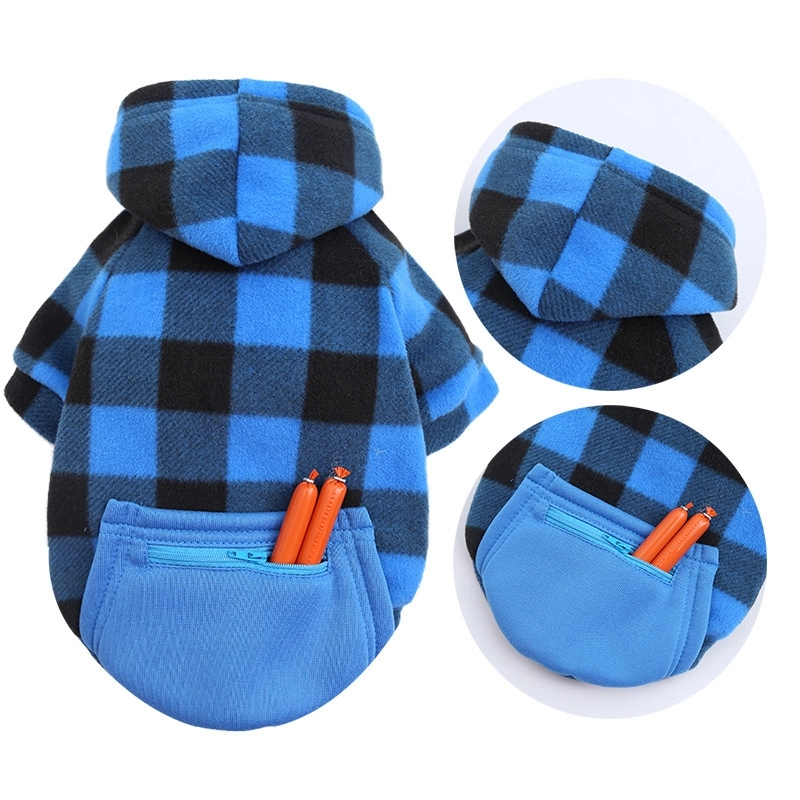 Letters Winter Pet Dog Hoodies Cotton Warm Clothes 3