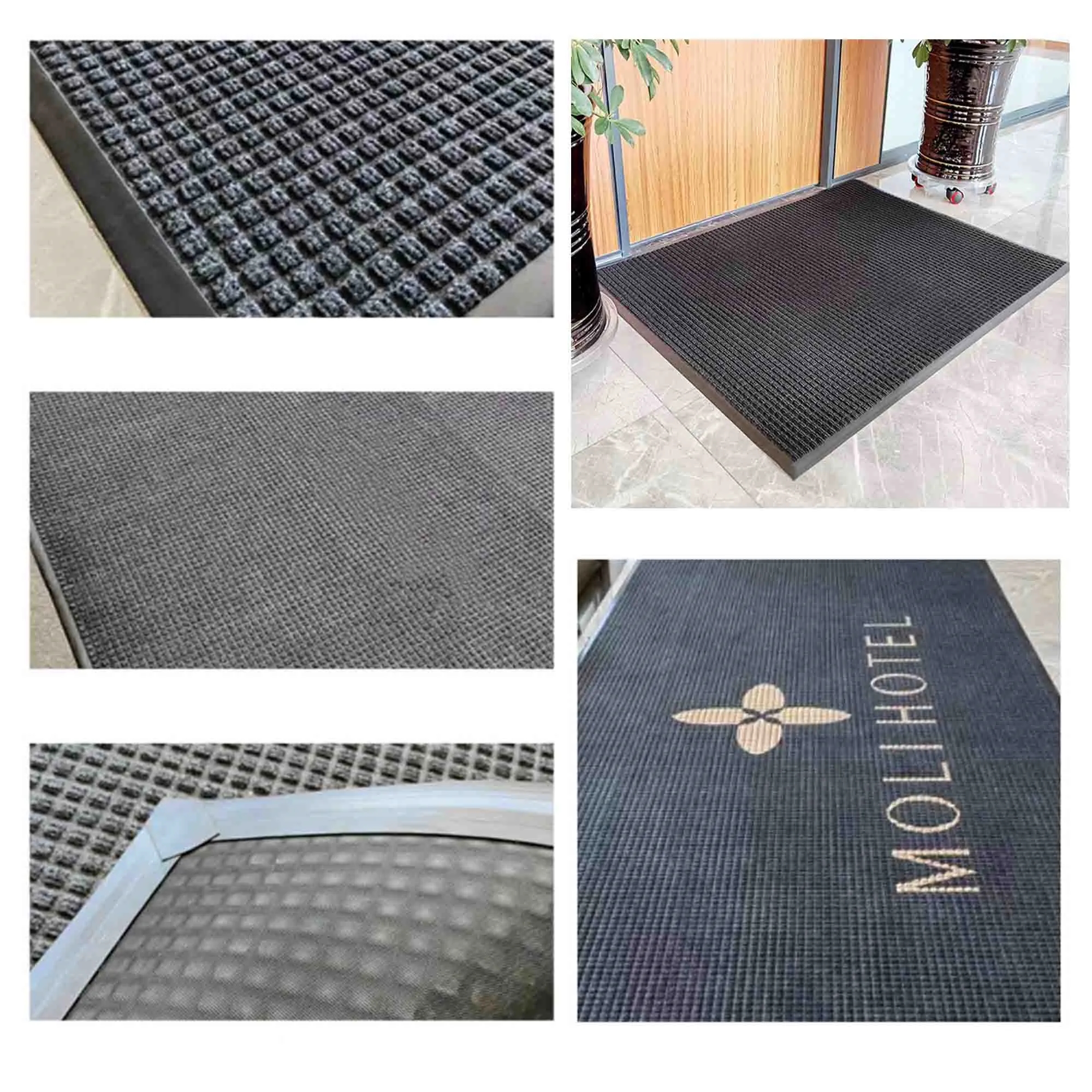 Traffic Water Absorbent Diamond Cut Indoor & Outdoor Mats 1