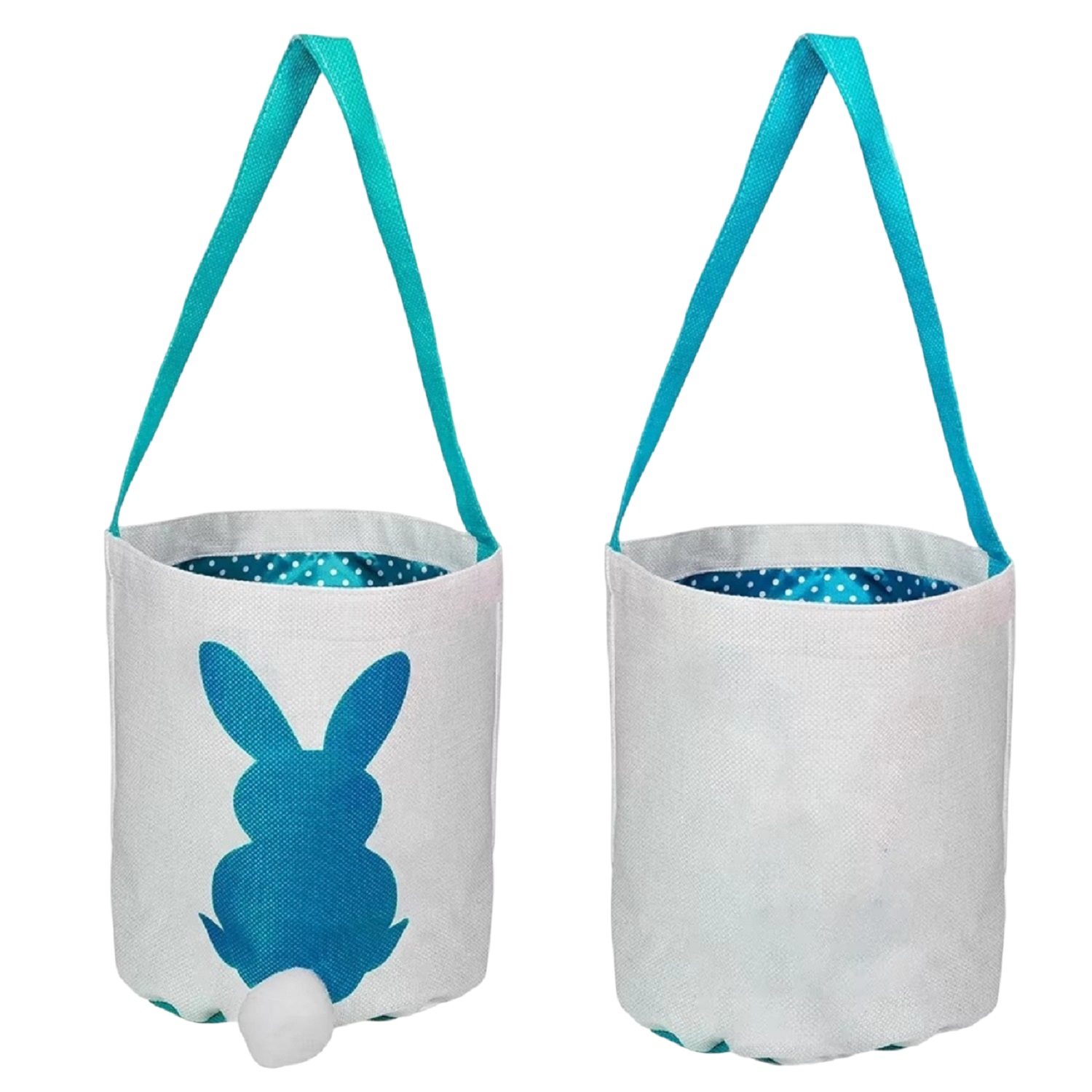 Easter Eggs Bunny Rabbit Tote Bag, custom tote bag with logo imprint 4