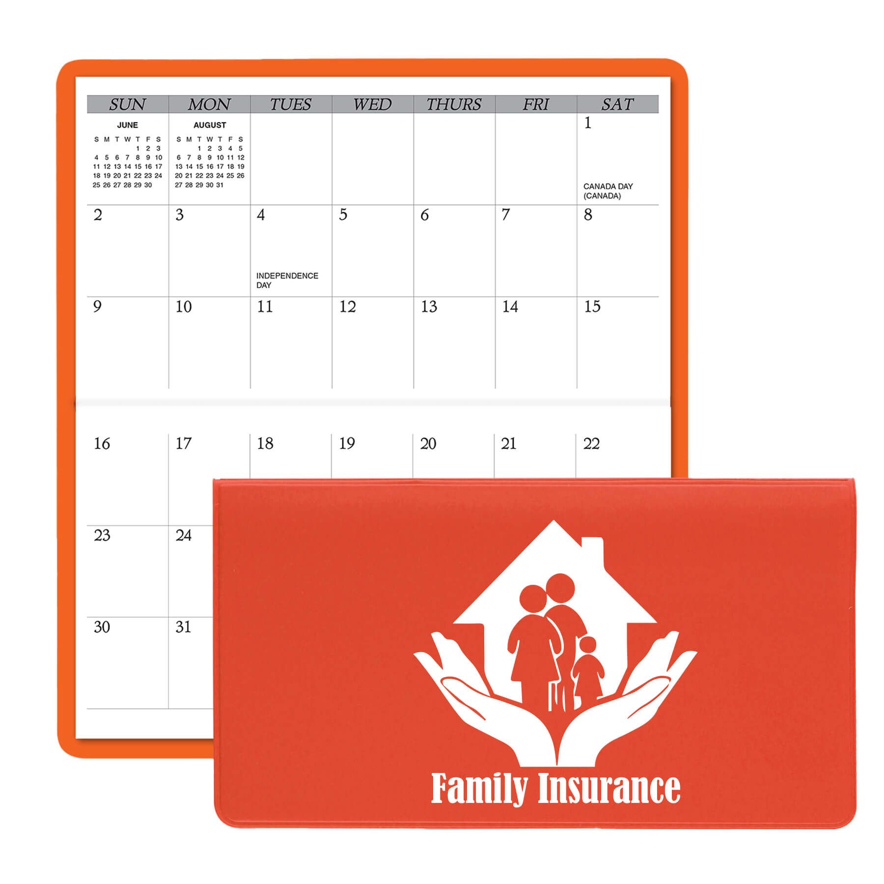 Horizontal Monthly Pocket Planner 13