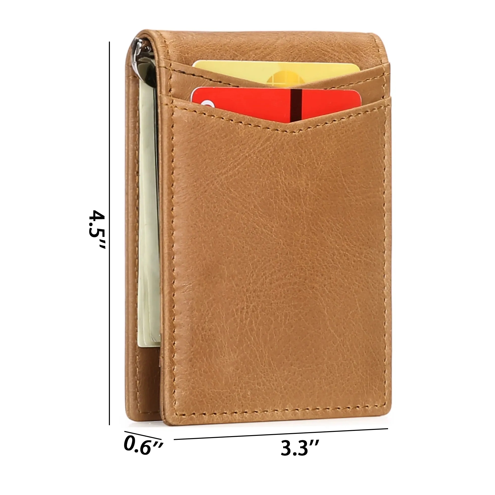 Minimalist Slim Leather Wallet for Men 6