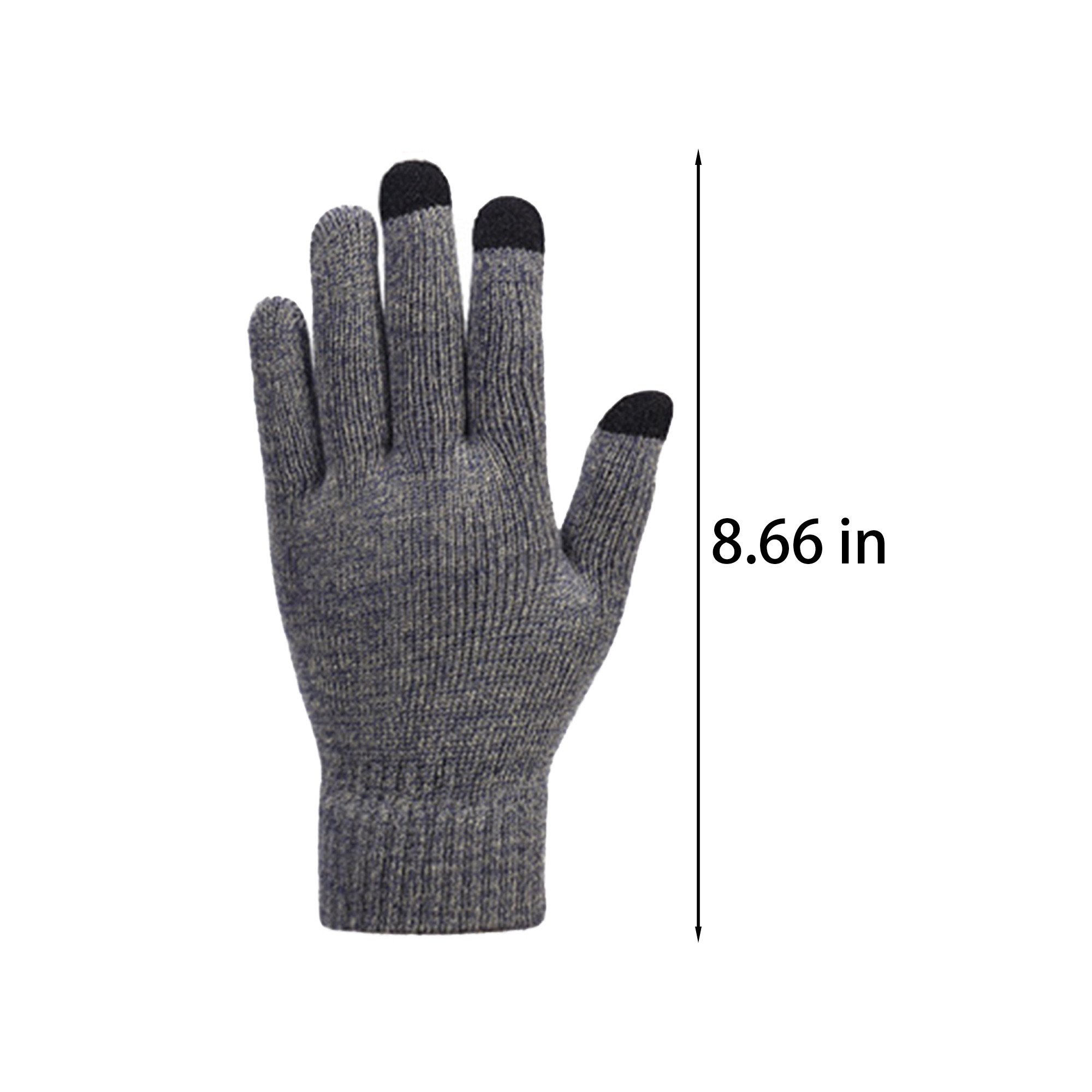 Acrylic Warm Knit Gloves With Touchscreen Fingertips 5