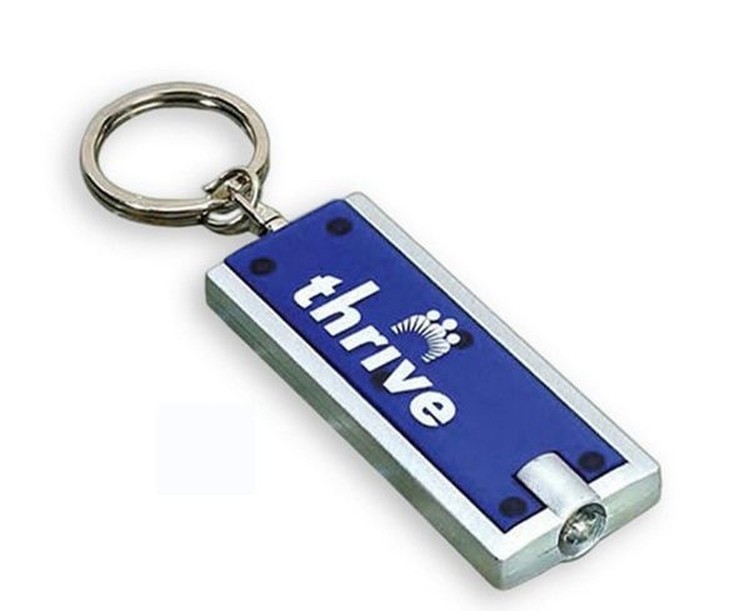 Keychain with LED Touch Flashlight 1