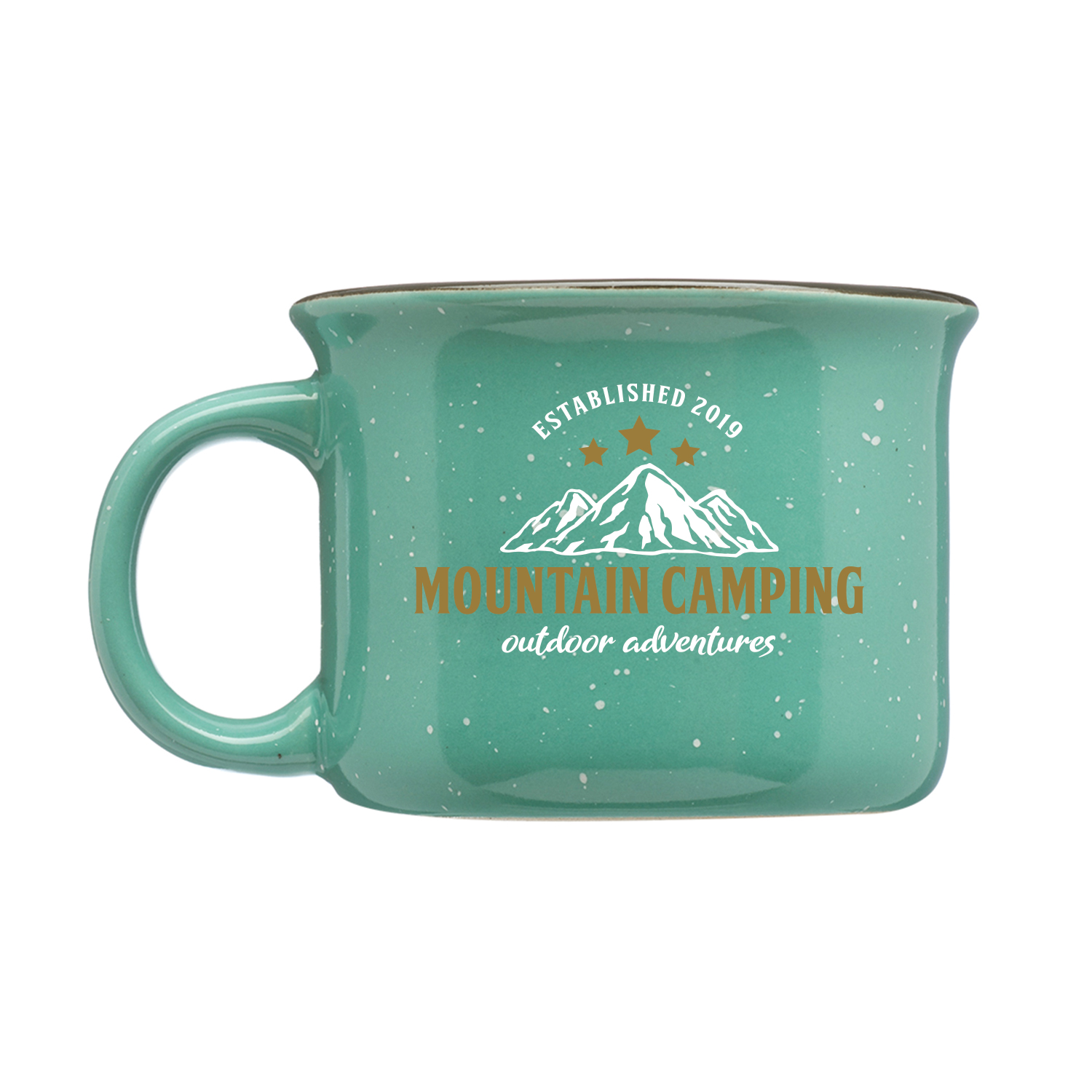 8 oz. Speckled Hearth Ceramic Mug (2 Color Imprint) 8