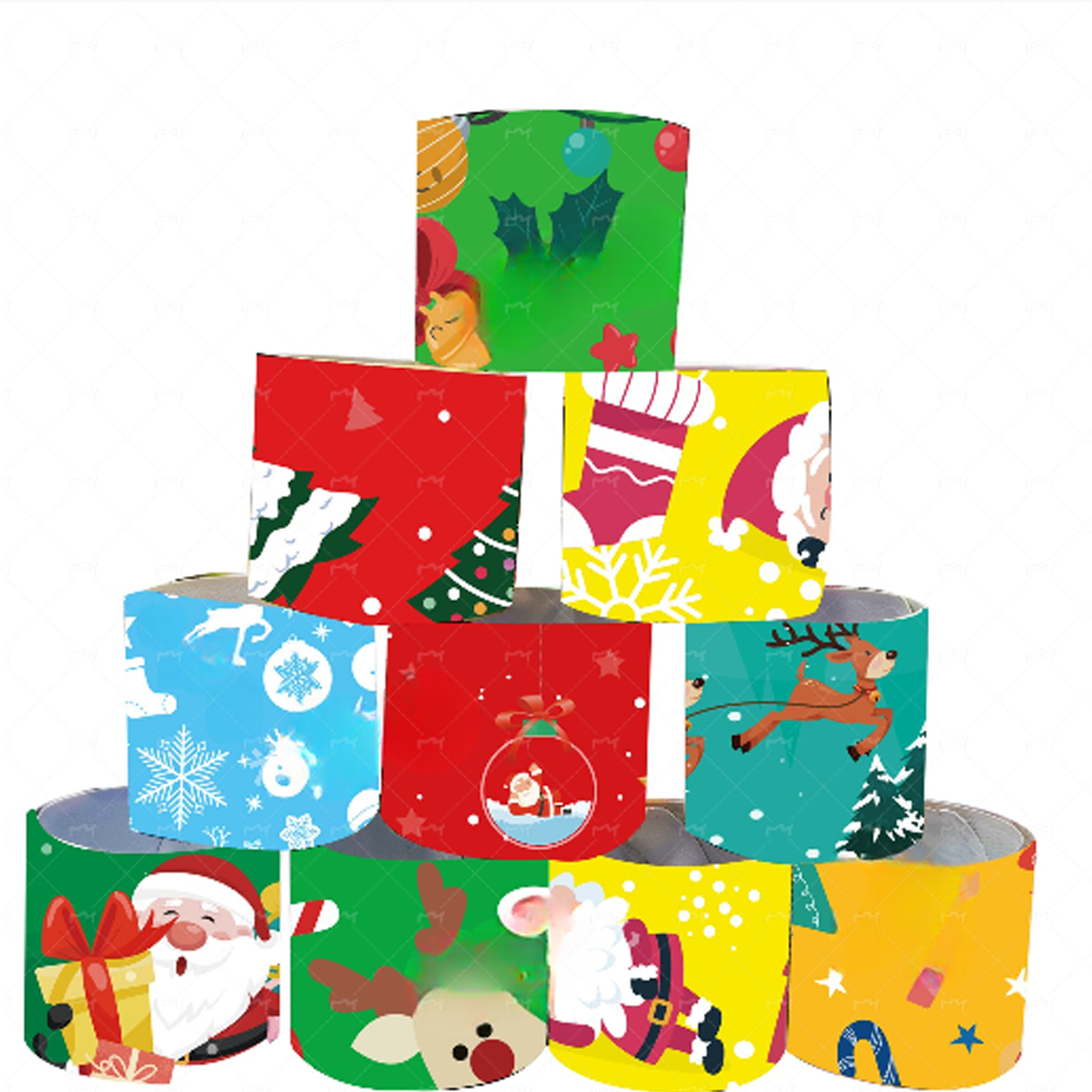 Christmas Decoration Slap Bracelets 6