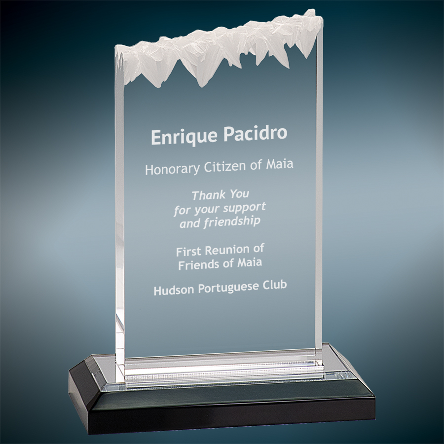 5X7 Silver Frosted Impress Acrylic Award