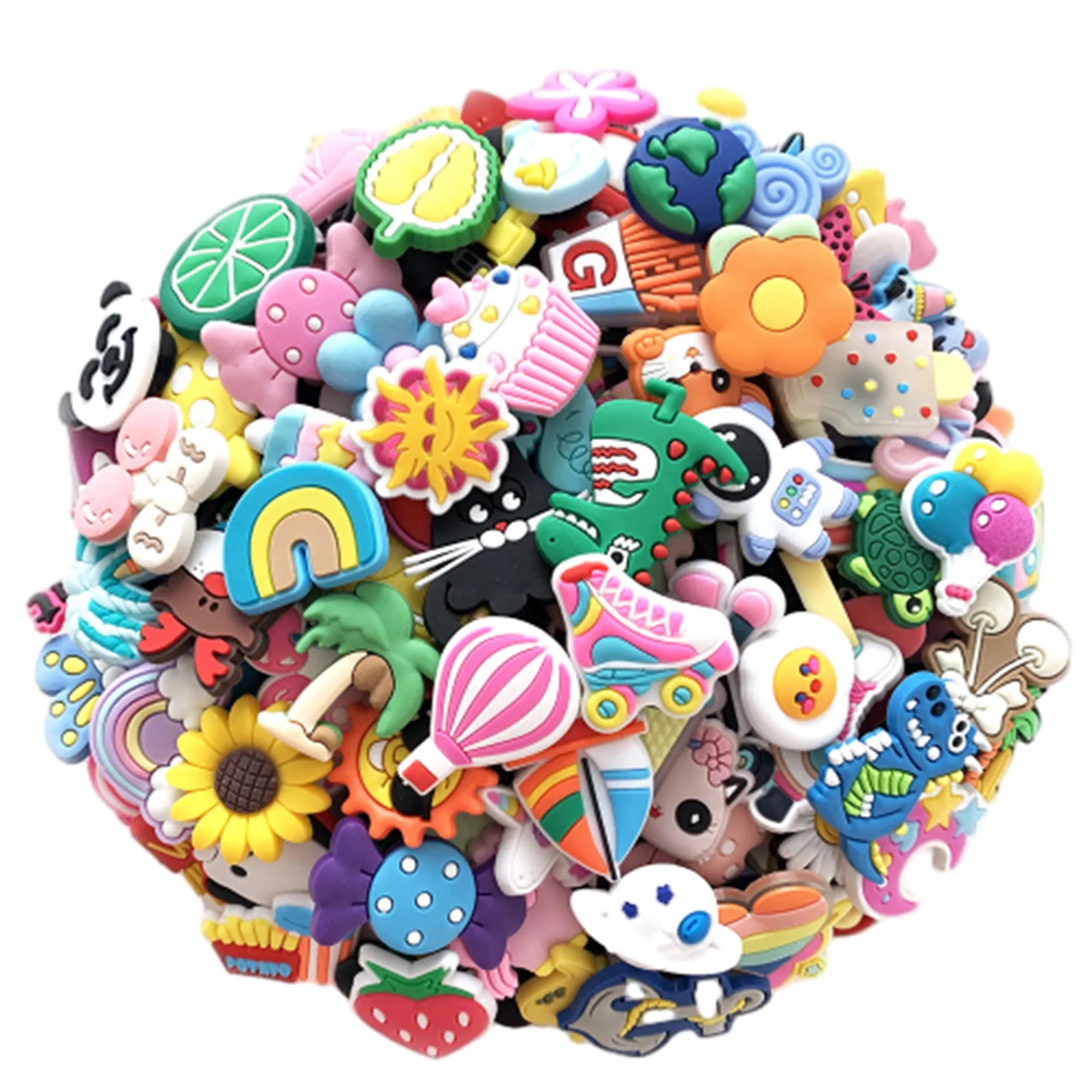 Custom PVC Hole Shoe Flower MOQ 100PCS 3