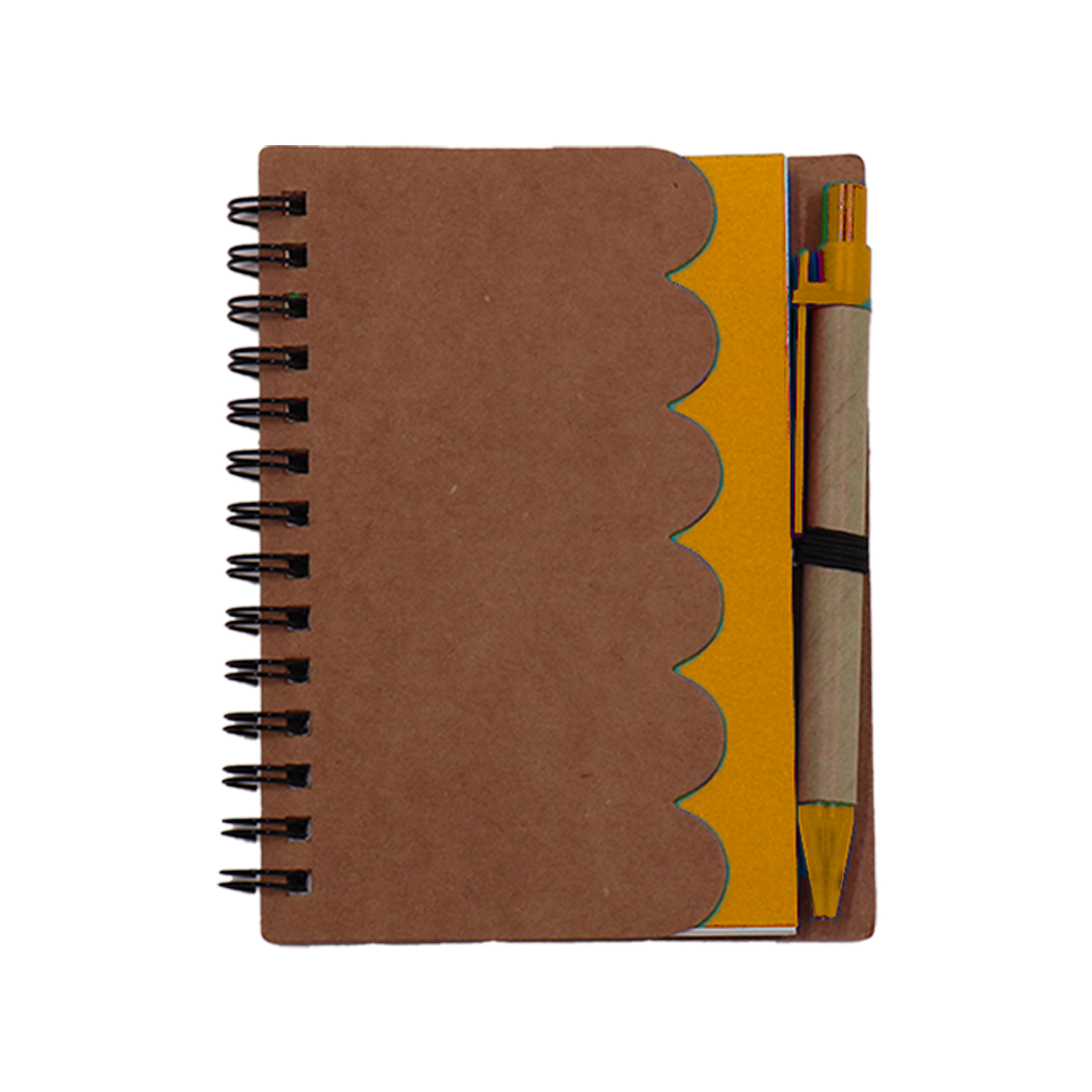 Scalloped Edge Spiral Notebook with Pen 1