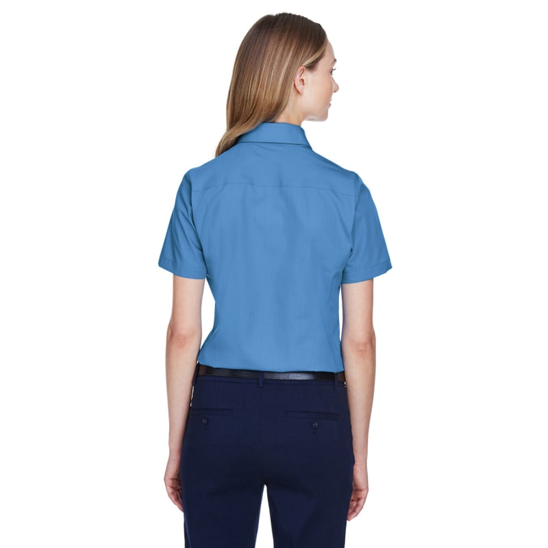Devon & Jones Ladies' Crown Woven Collection™ Solid Broadcloth Short-Sleeve Shirt 9