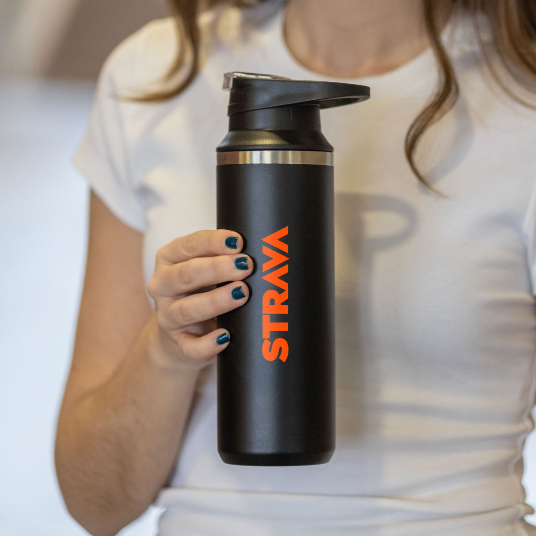 Della SS Water Bottle w/Handle & Flip Top - 17oz, custom water bottle with logo imprint 12