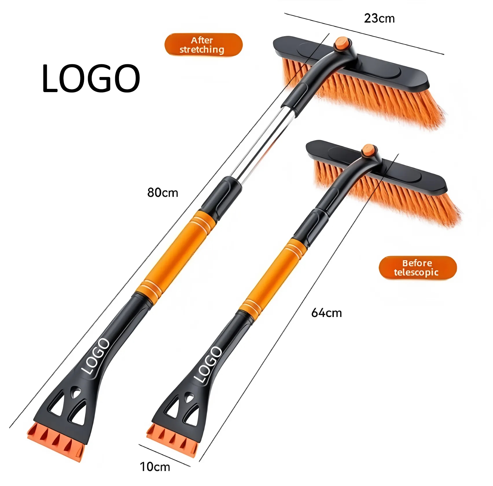 OEM Private Label Car Snow Brush and Scraper Combo for Winter Vehicle Care 3