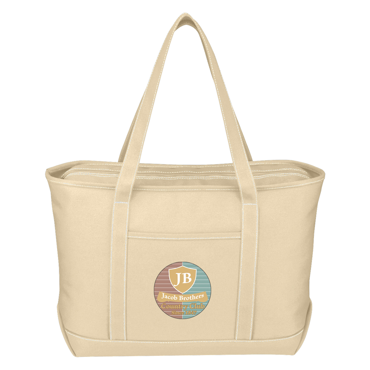 Large Cotton Canvas Yacht Tote Bag 13