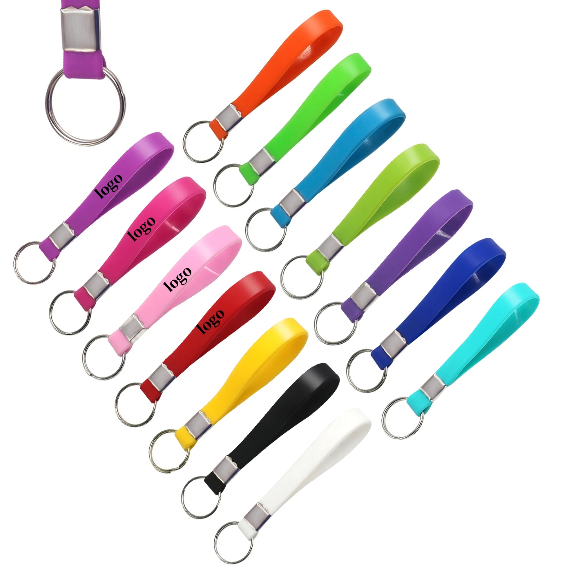 Running Marathon Cross Country Run Silicone Keychains 1