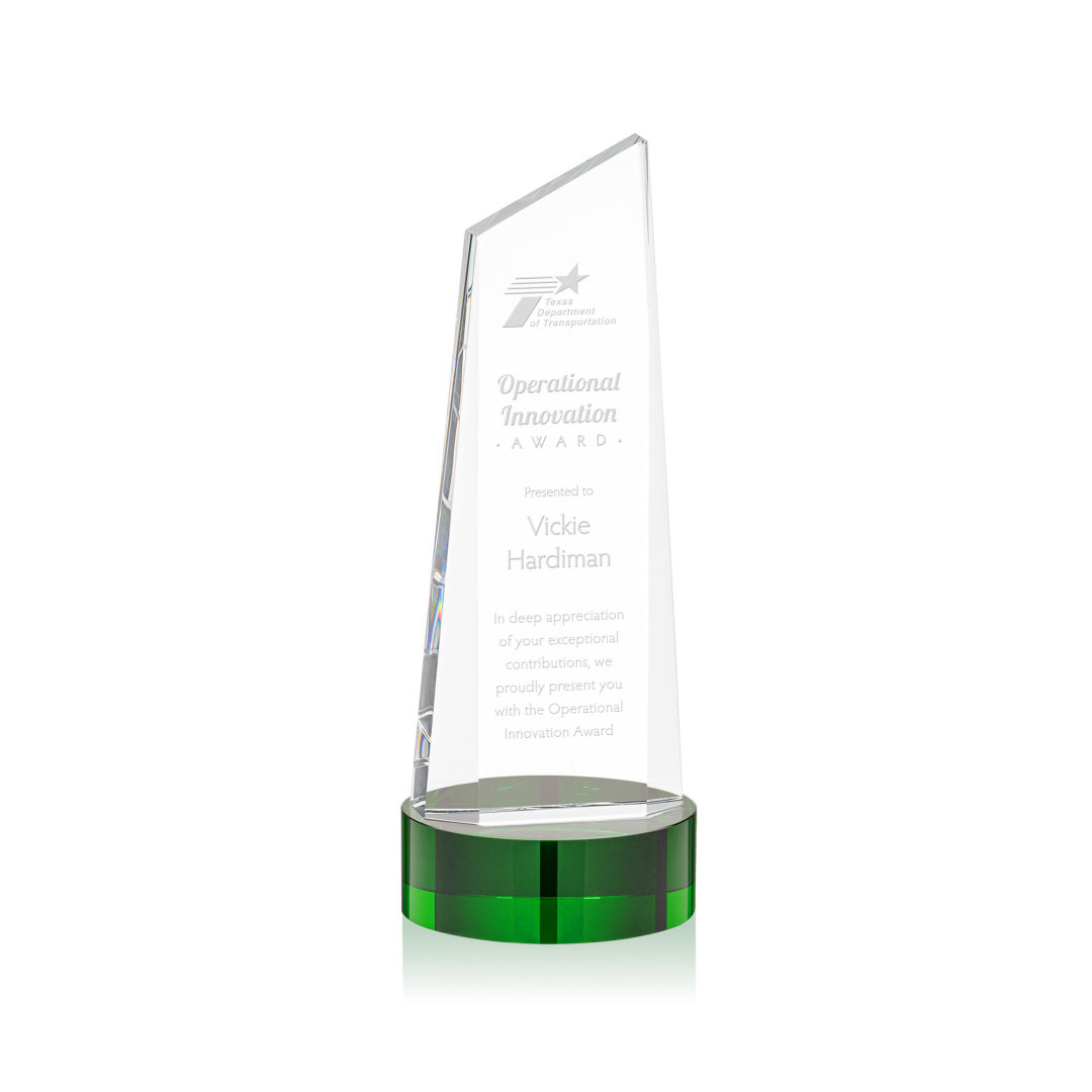 Belmont Tower Award on Stanrich Base - Green 5
