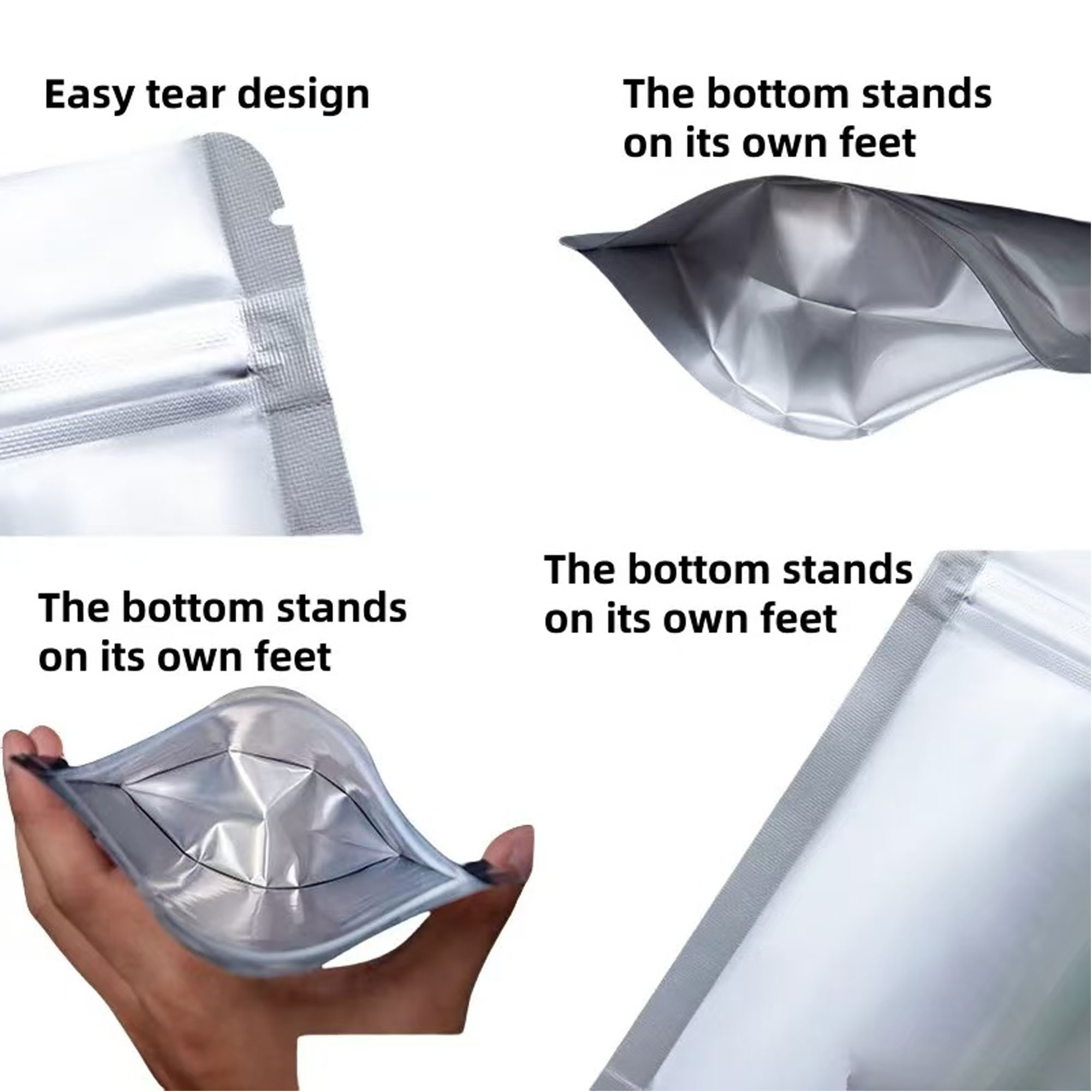 Premium Aluminum Foil Food Stand-Up Packaging Pouch 5