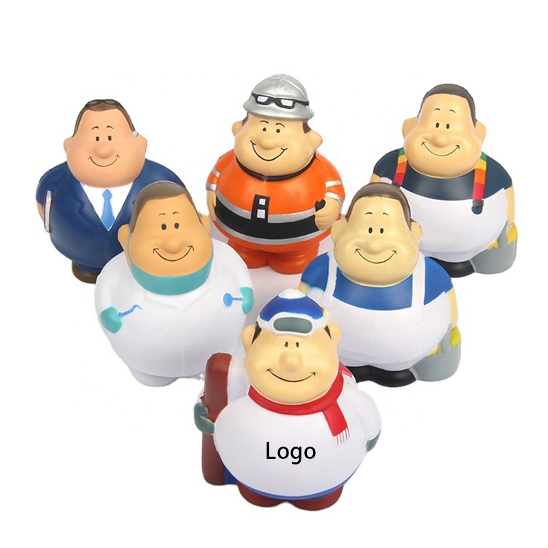 Custom Cartoon Character Squeeze Toy Stress Reliever 7