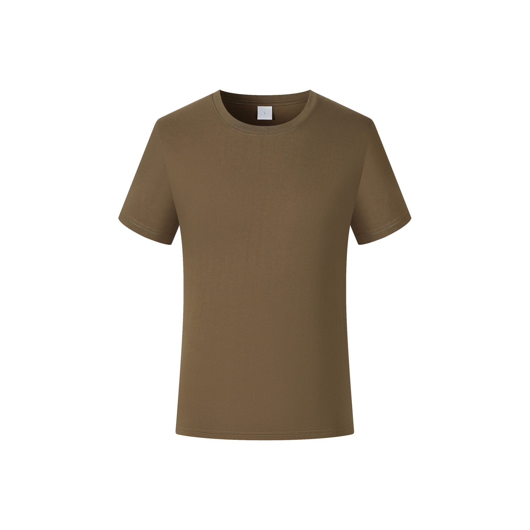 Classic Basic Solid Crew Neck Soft Cotton T-Shirt 5