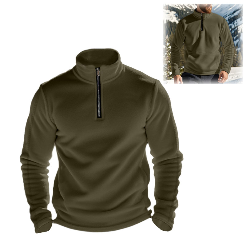 Men's Half-Zip Stand Collar Sweatshirt, custom hoodie or sweatshirt with logo imprint 3