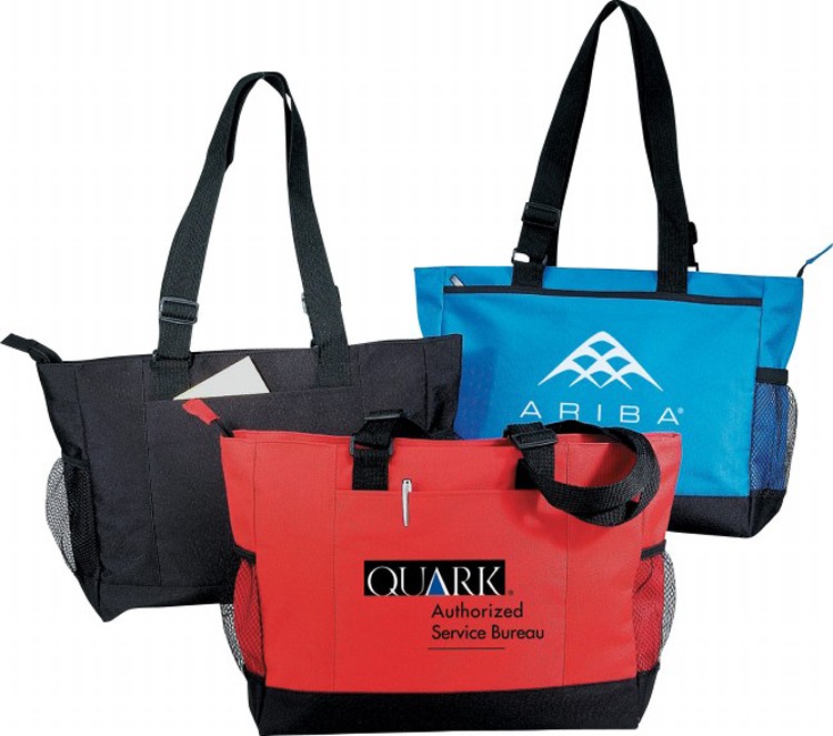 Poly Zippered Tote Bag 1