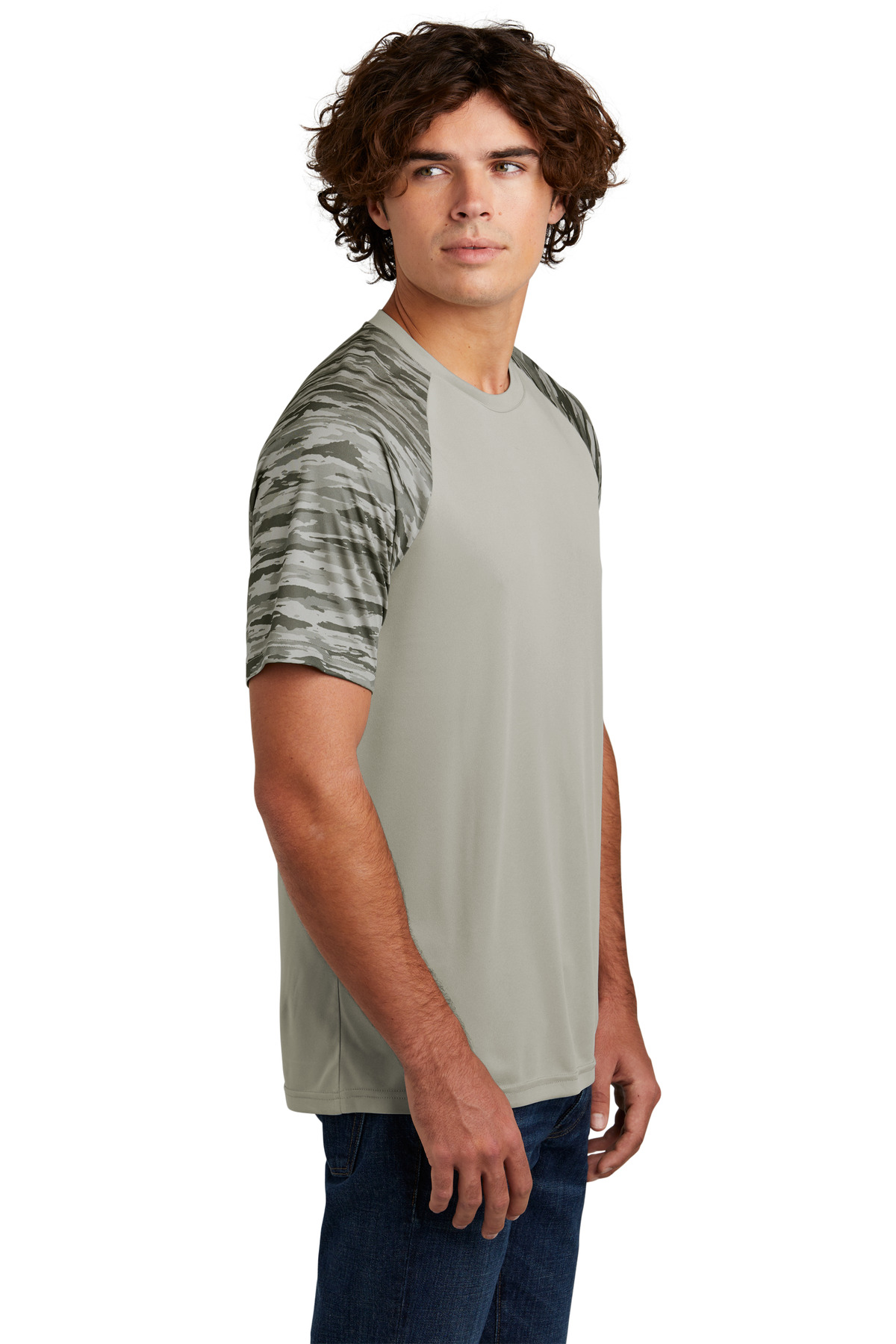 Sport-Tek Drift Camo Colorblock Tee ST376 9