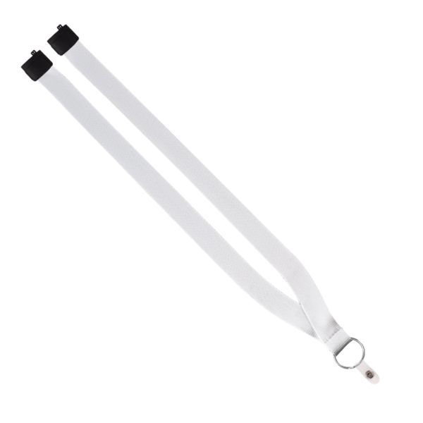 3/4" Dye-Sublimated Lanyard with Silver Tone Metal Crimp & Split Ring 19