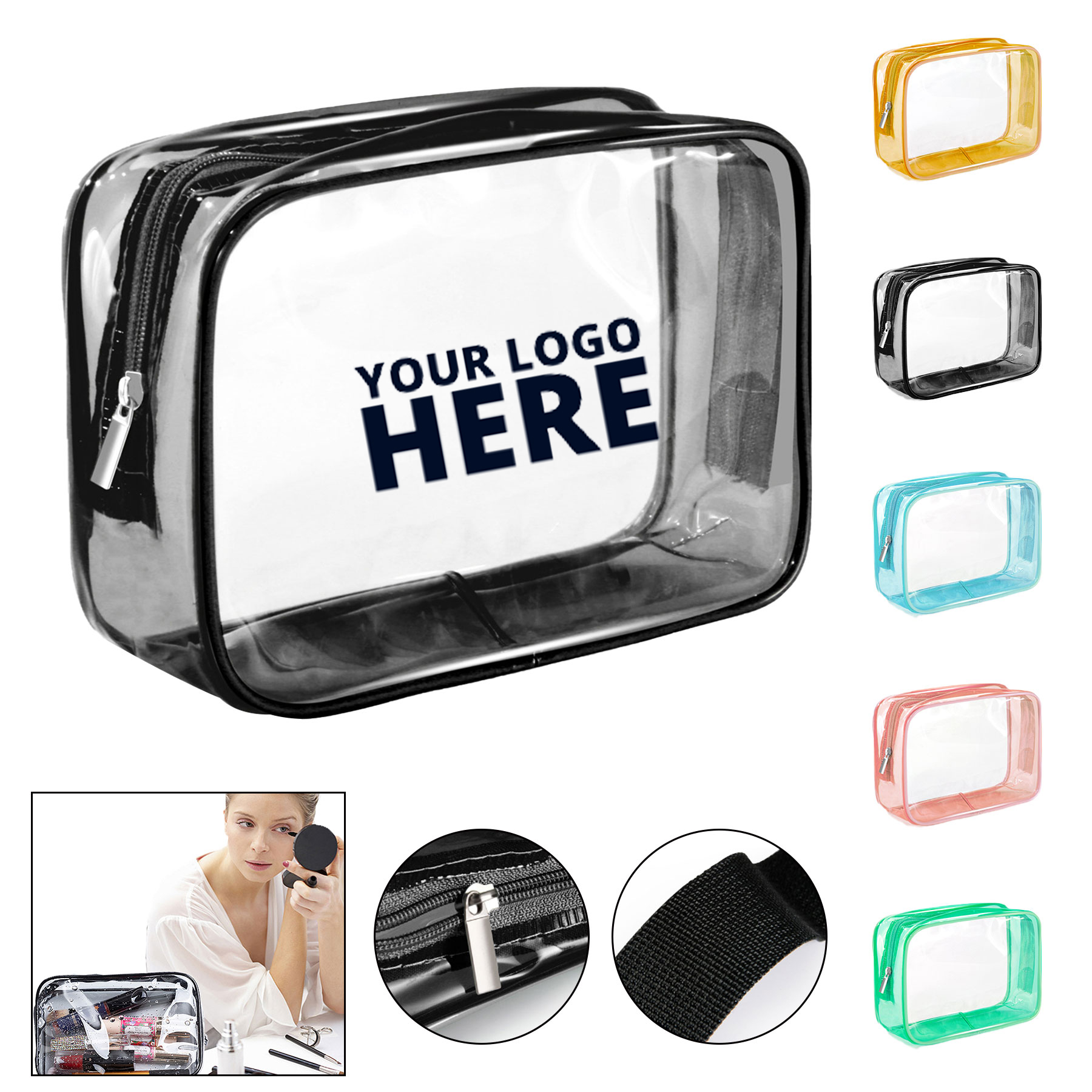 Portable Transparent Travel Amenity Bag 2