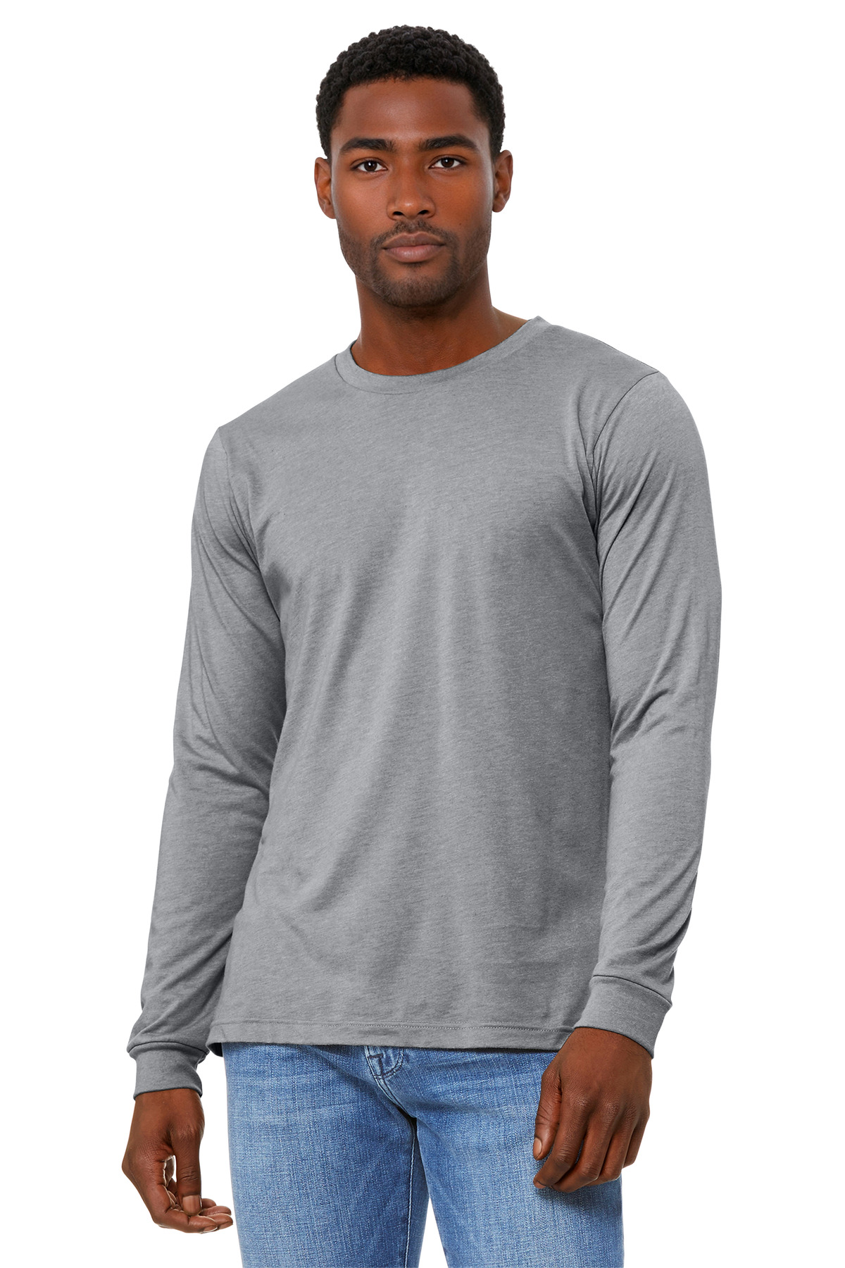 BELLA+CANVAS Unisex Heather CVC Long Sleeve Tee BC3501CVC 103