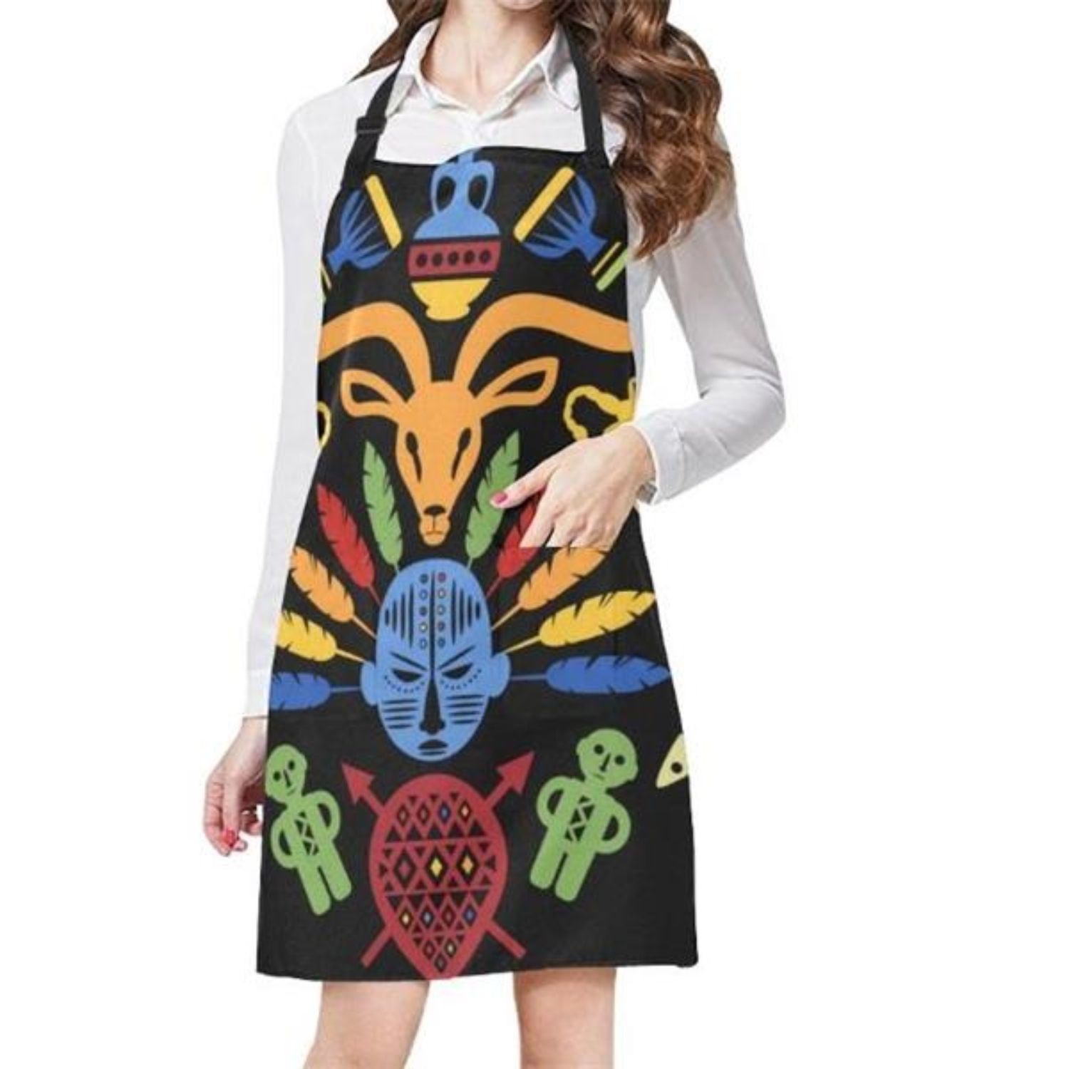 Dye Sublimation Full Length Apron w/ Adjustable Neck Strap 5