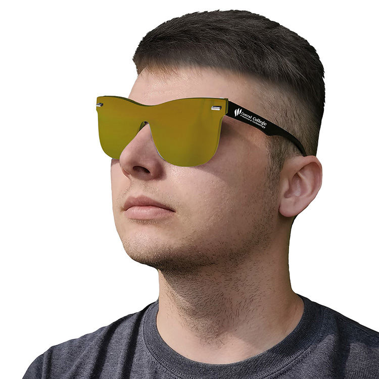 "DEL MAR TIDE" Rimless Reflective Sunglasses 14