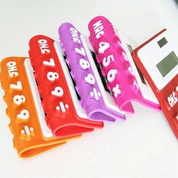 Flexible Silicone Solar Powered Calculator 2