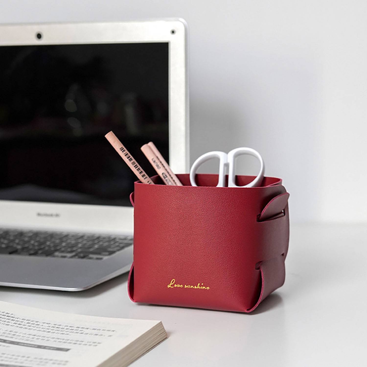 Detachable Leather Storage Basket 8