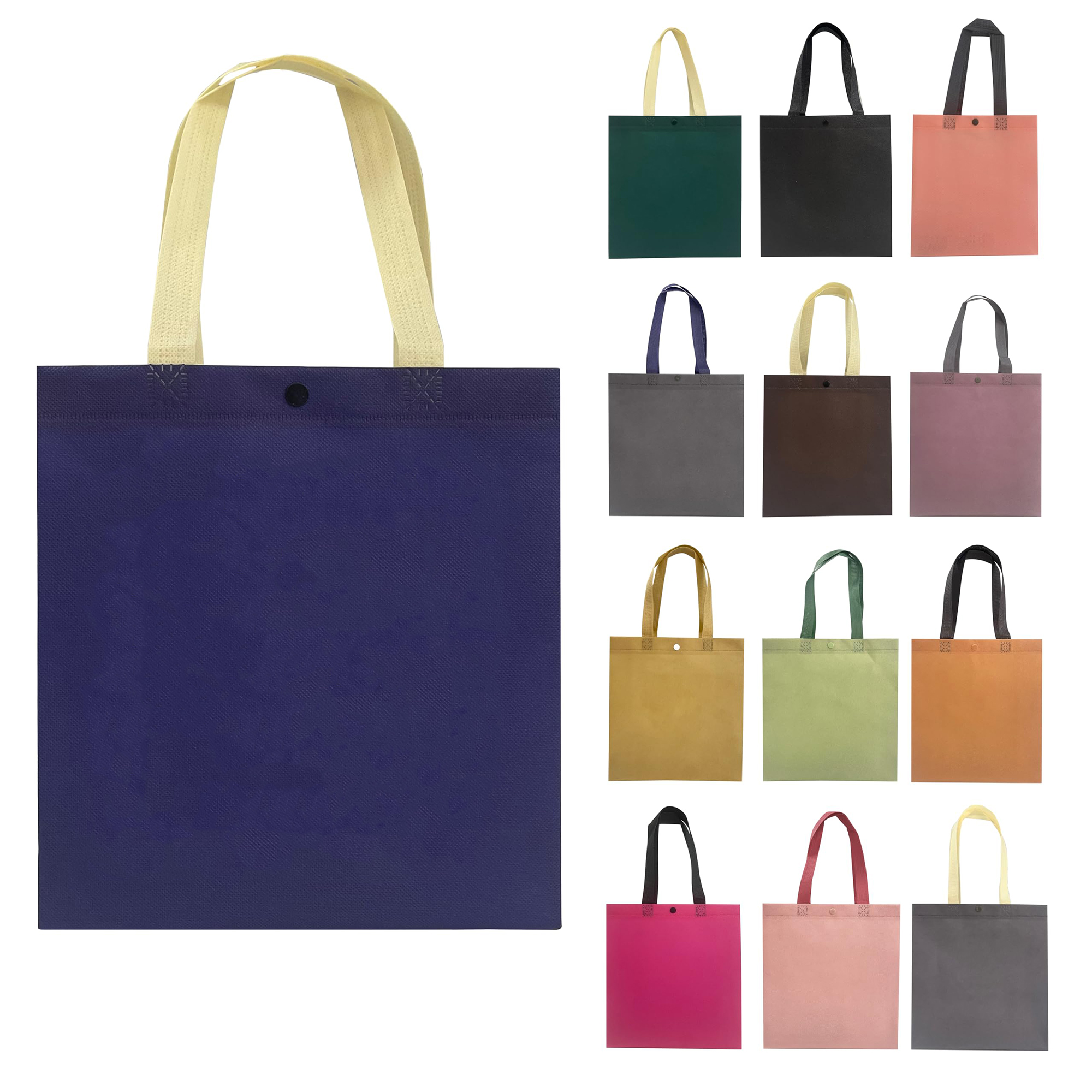 Custom Non-Woven Tote Bag with Concealed Closure 4