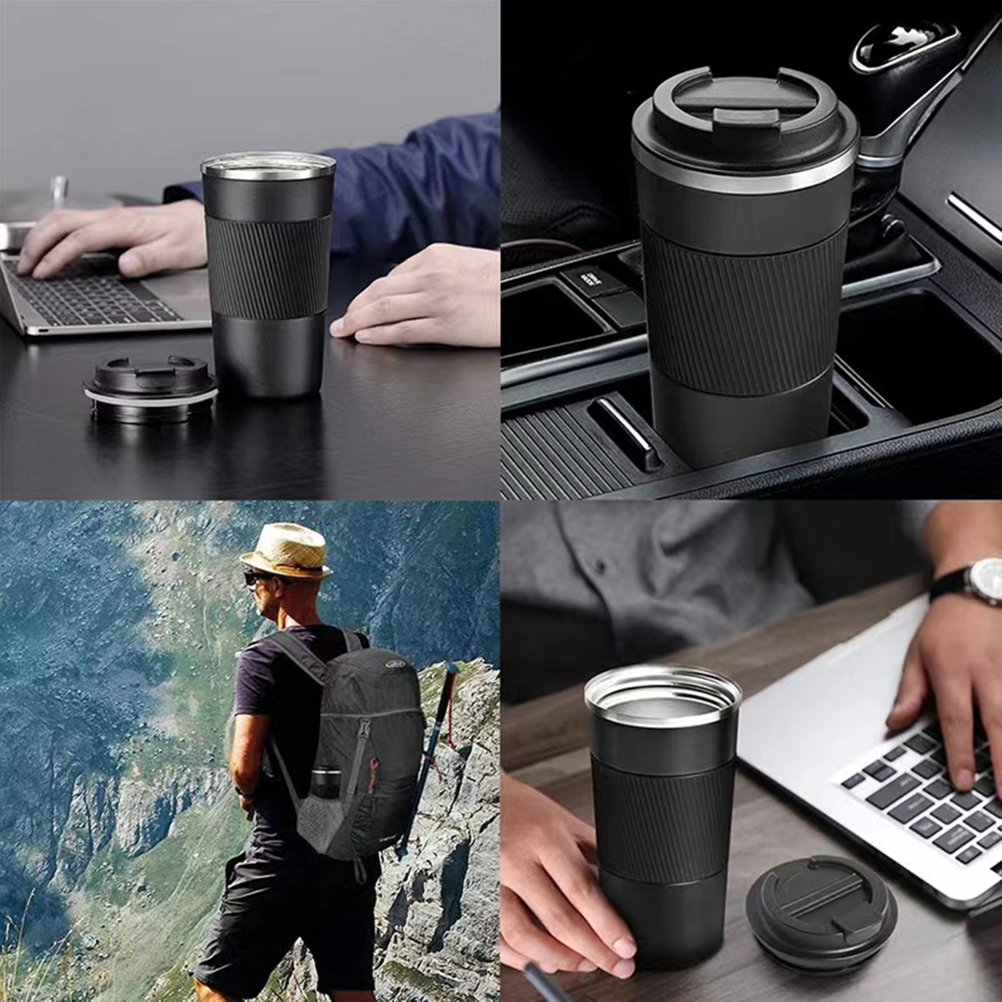 12 oz Double Walled Insulated Travel Cup 3