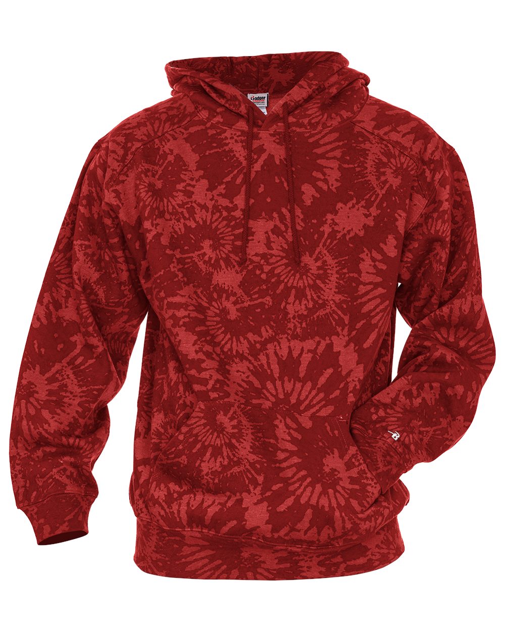 Unisex Tie-Dyed Triblend Hooded Sweatshirt - 1275 9