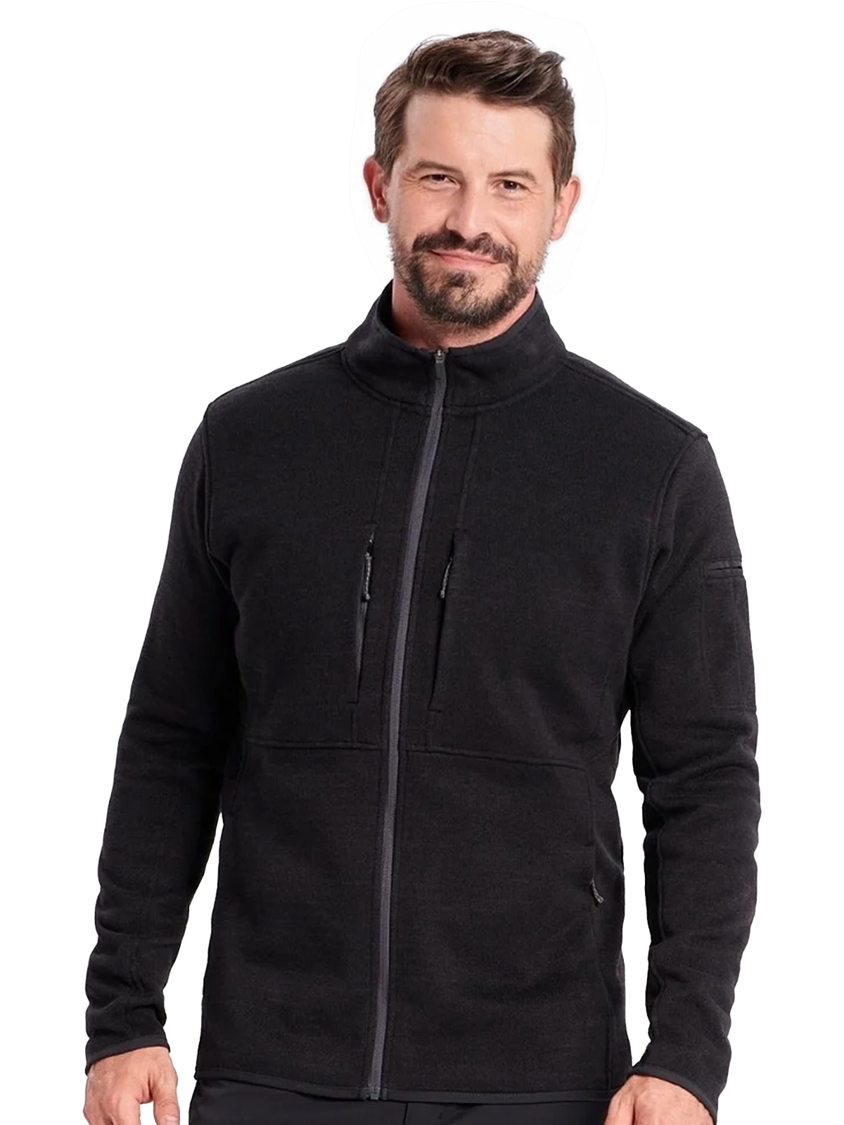 Medelita Scrubs - Men's 4-Pocket Strata Fleece Jacket