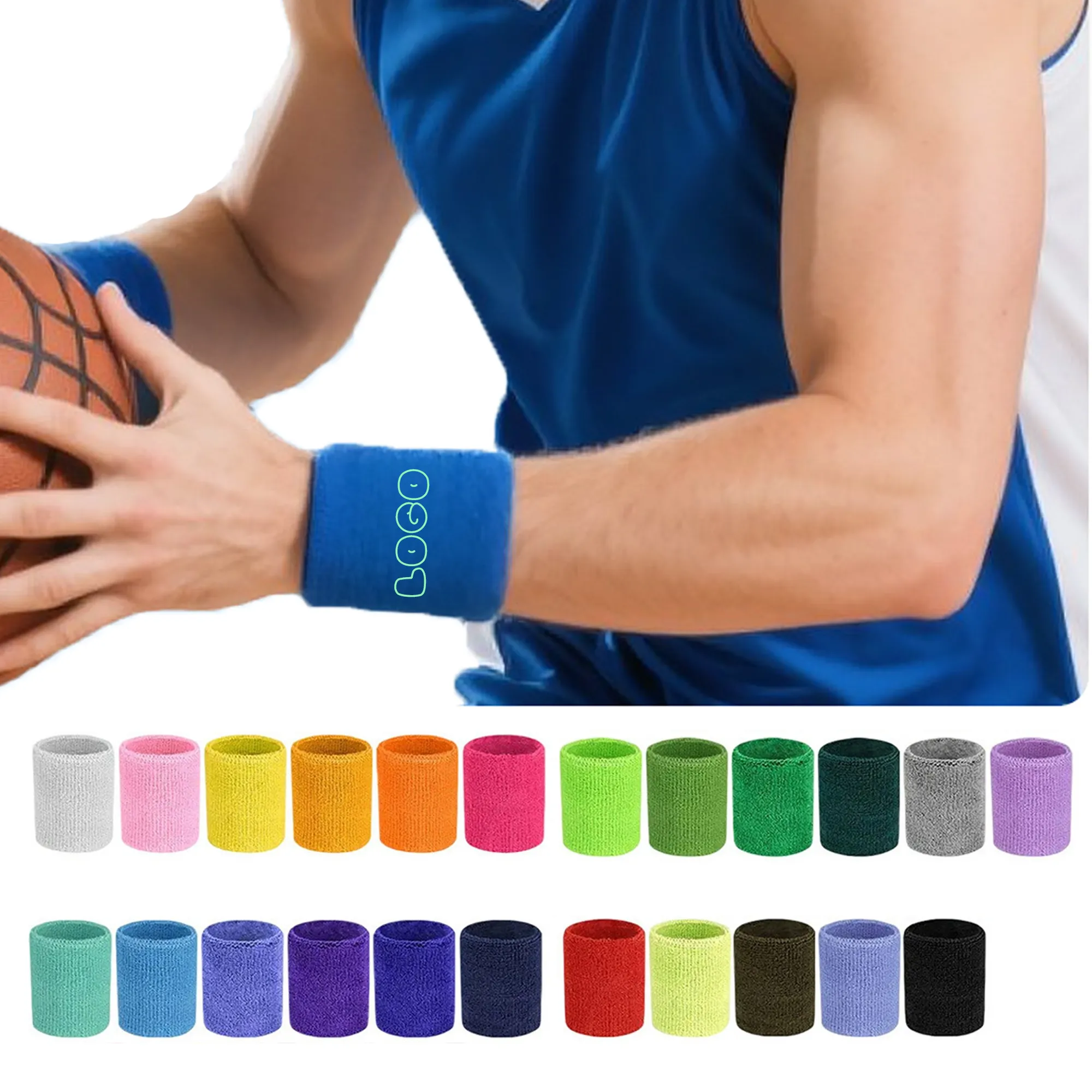 Multicolor Sweat Absorbent Wristband Towel 3