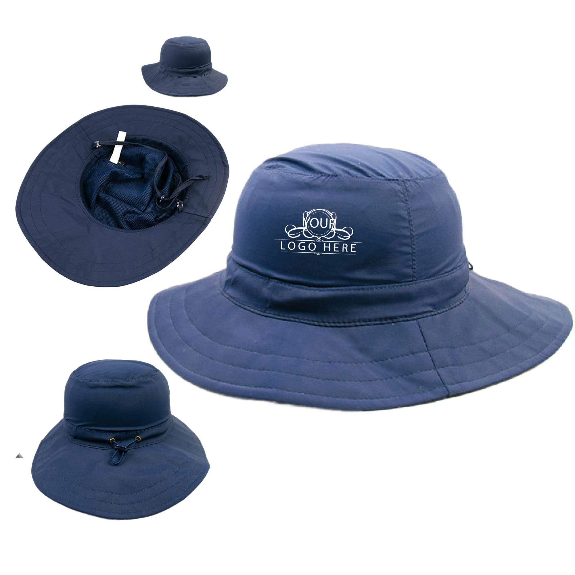 Dry Sun Blocker Boonie Cap w/Chin Strap 1