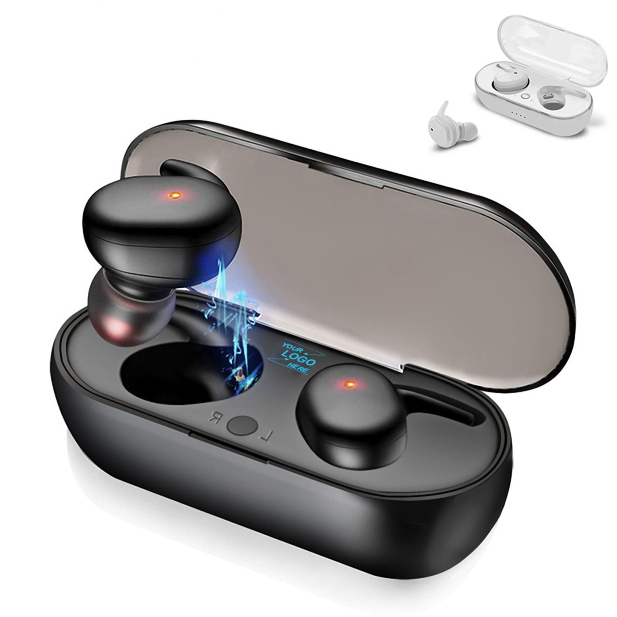 True Wireless Bluetooth Earbuds w/Charging Case