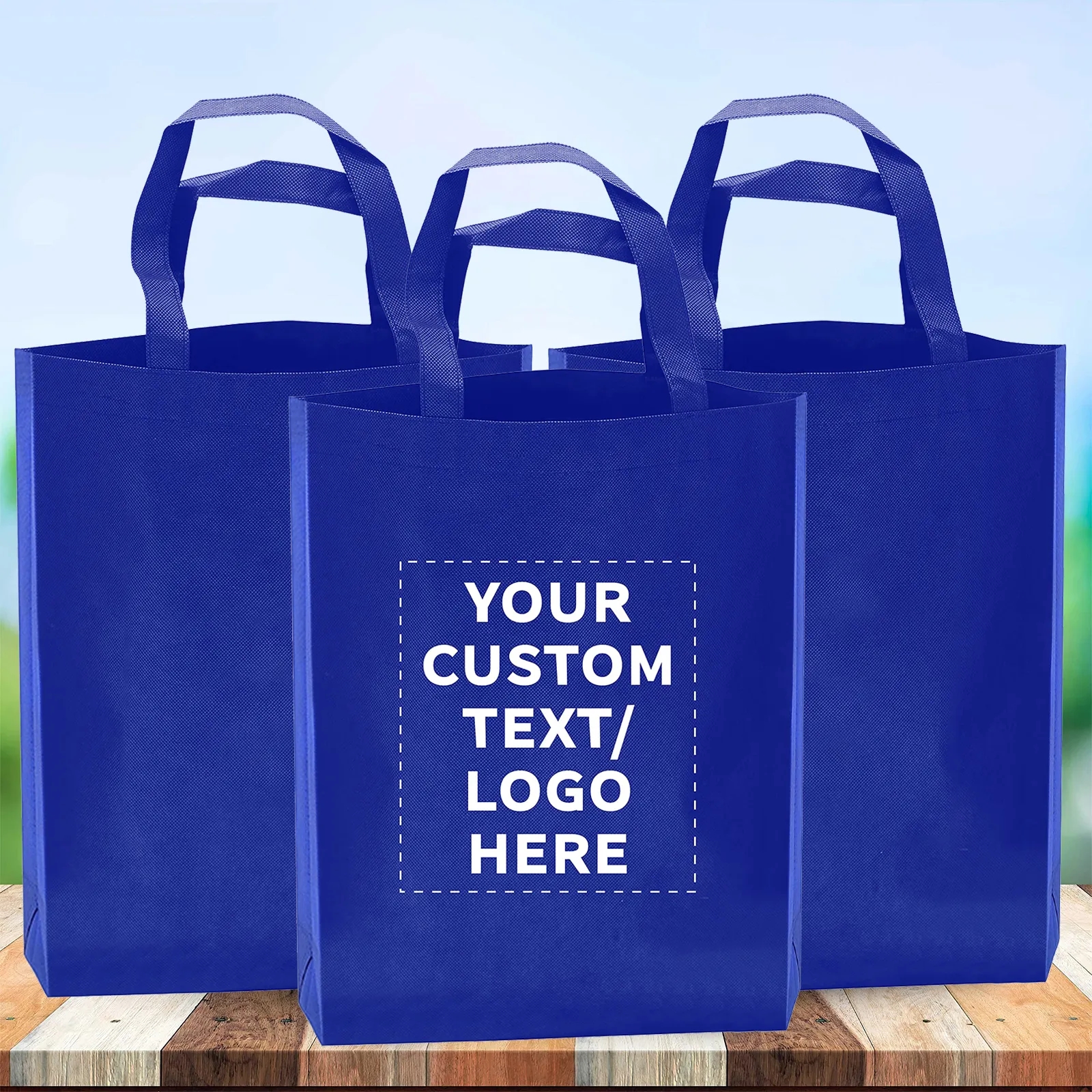 Reusable Personalized Grocery Shopping Totes Bag Custom Logo 1