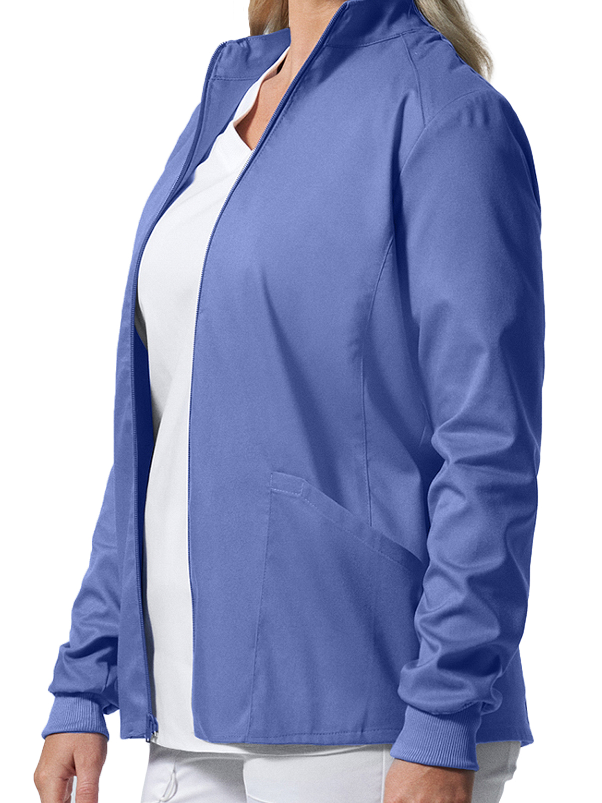 Landau - ProFlex - Women's Three-Pocket Mock Neck Zip-Front Jacket 40