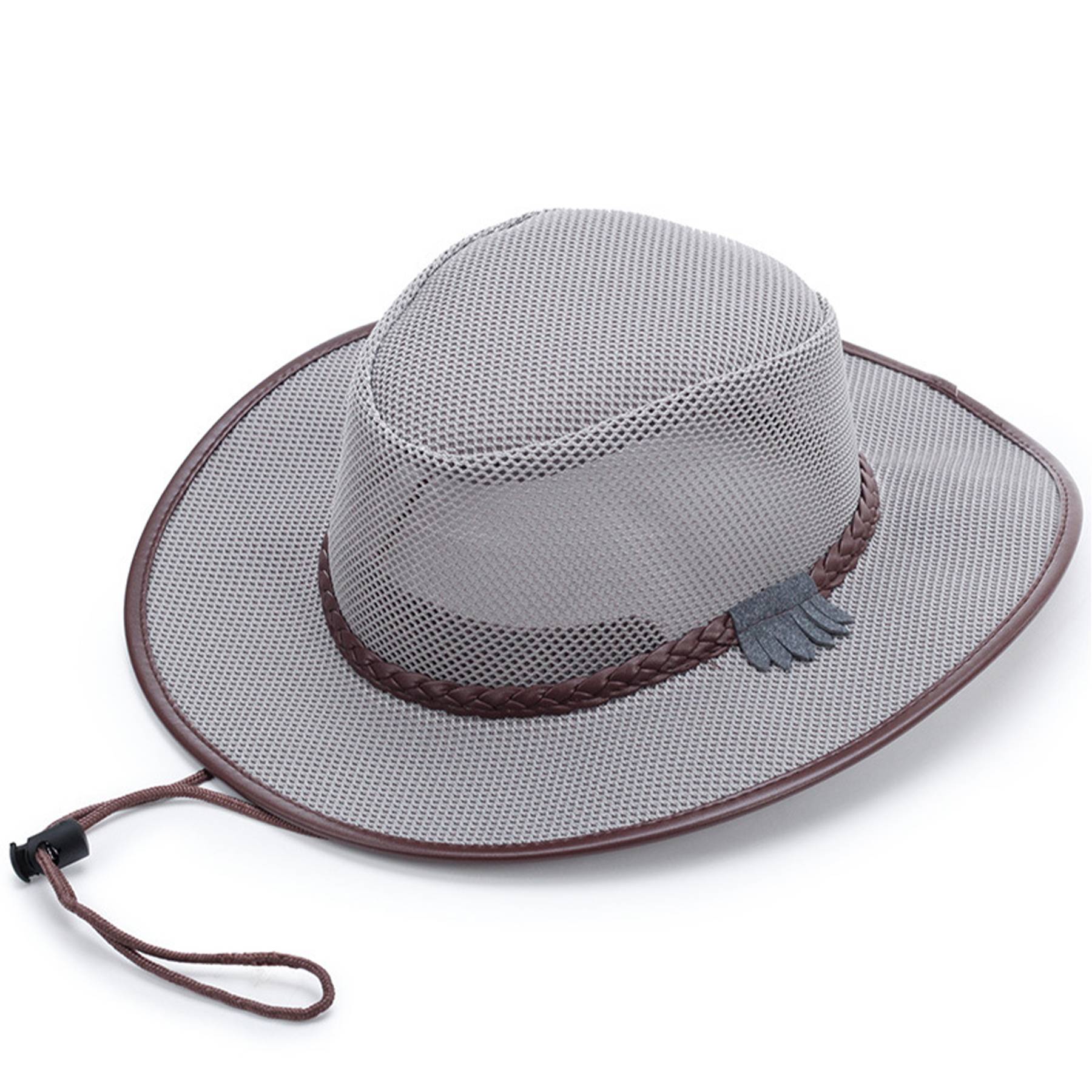 Polyester Breathable denim along sunscreen men's hat 5