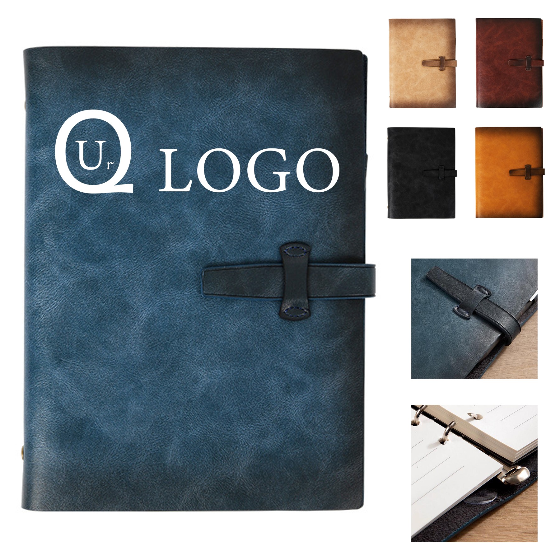 A5 Leather Notebook W/ Buckle
