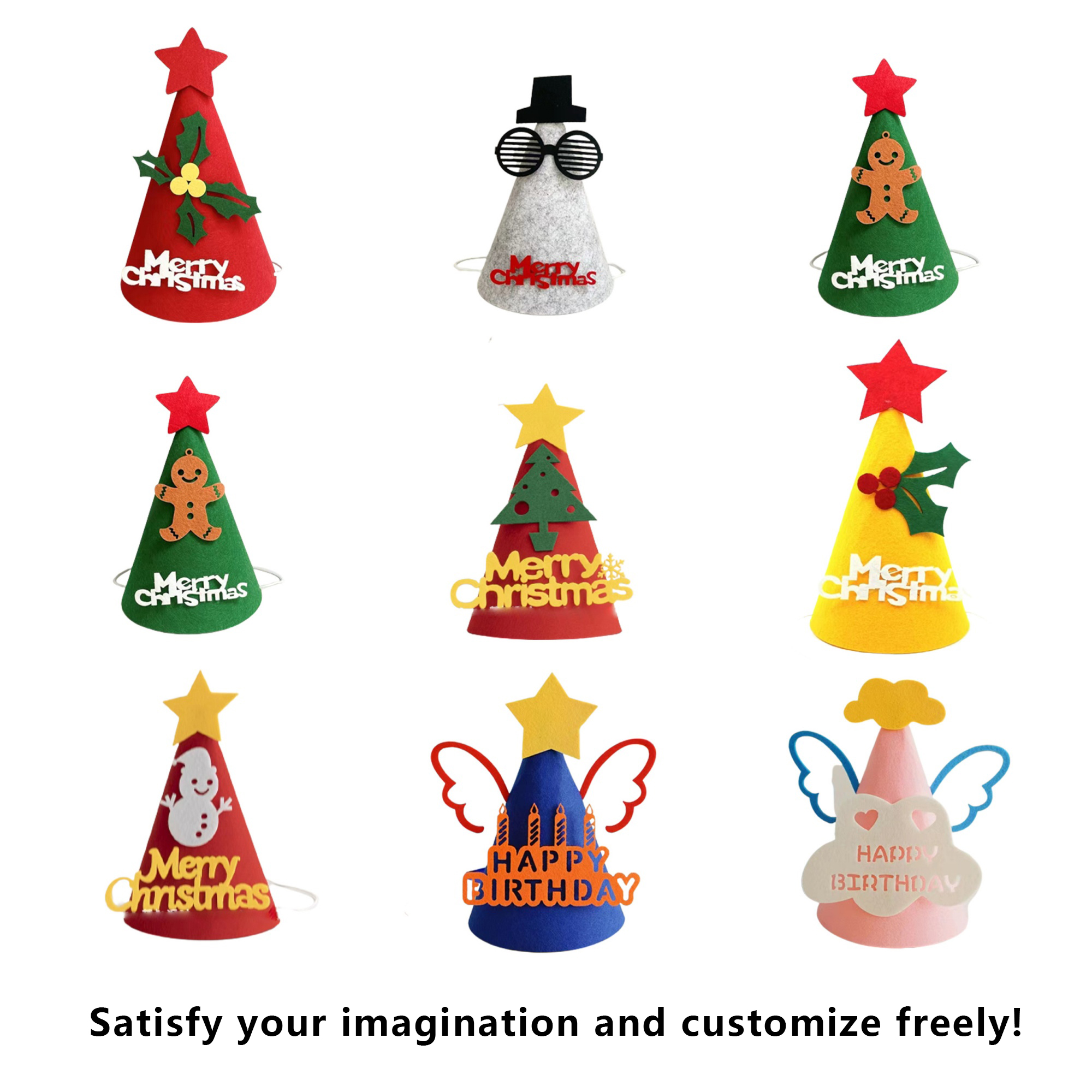 Personalized Felt Santa Hat 1