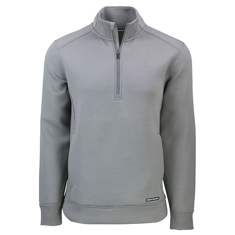 Cutter & Buck Roam Eco Recycled Quarter Zip Pullover, custom hoodie or sweatshirt with logo imprint 4