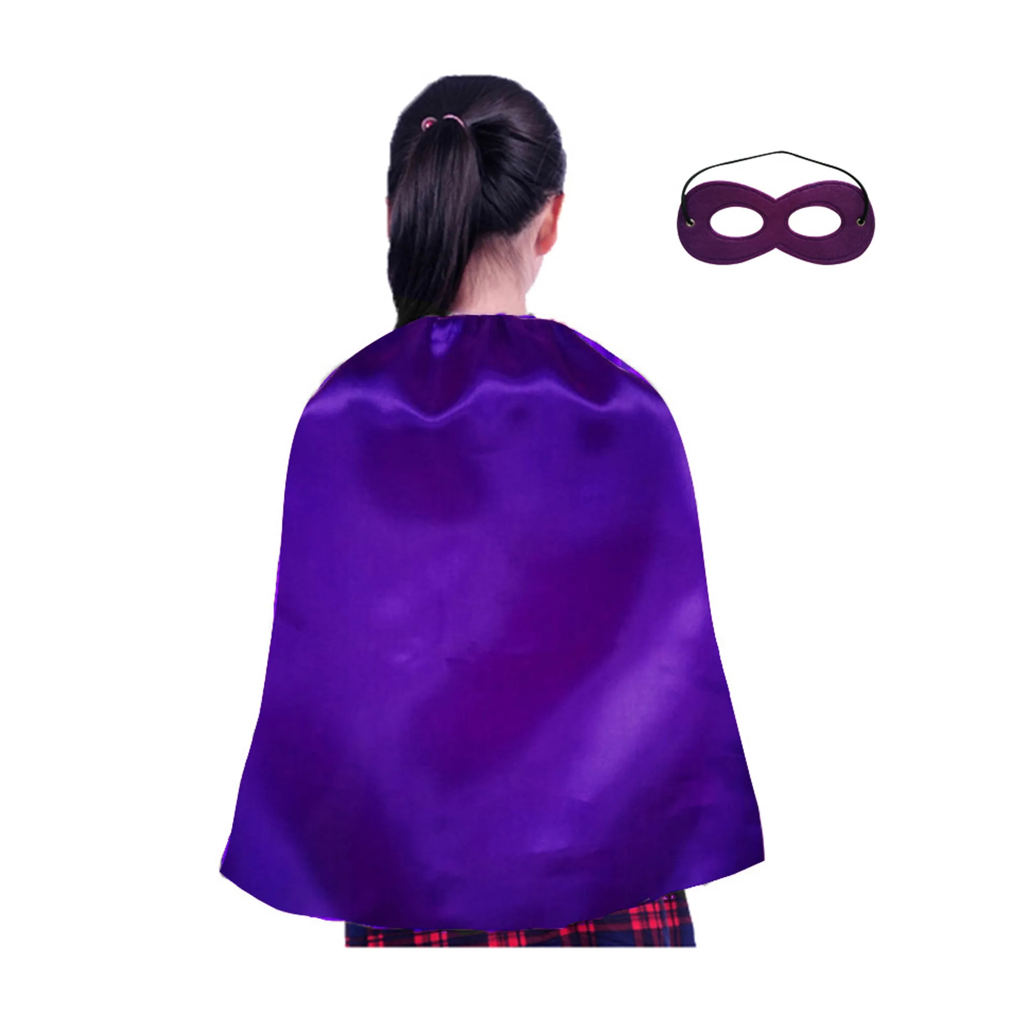 Youth Satin Hero Cape with Eye Mask Set 5