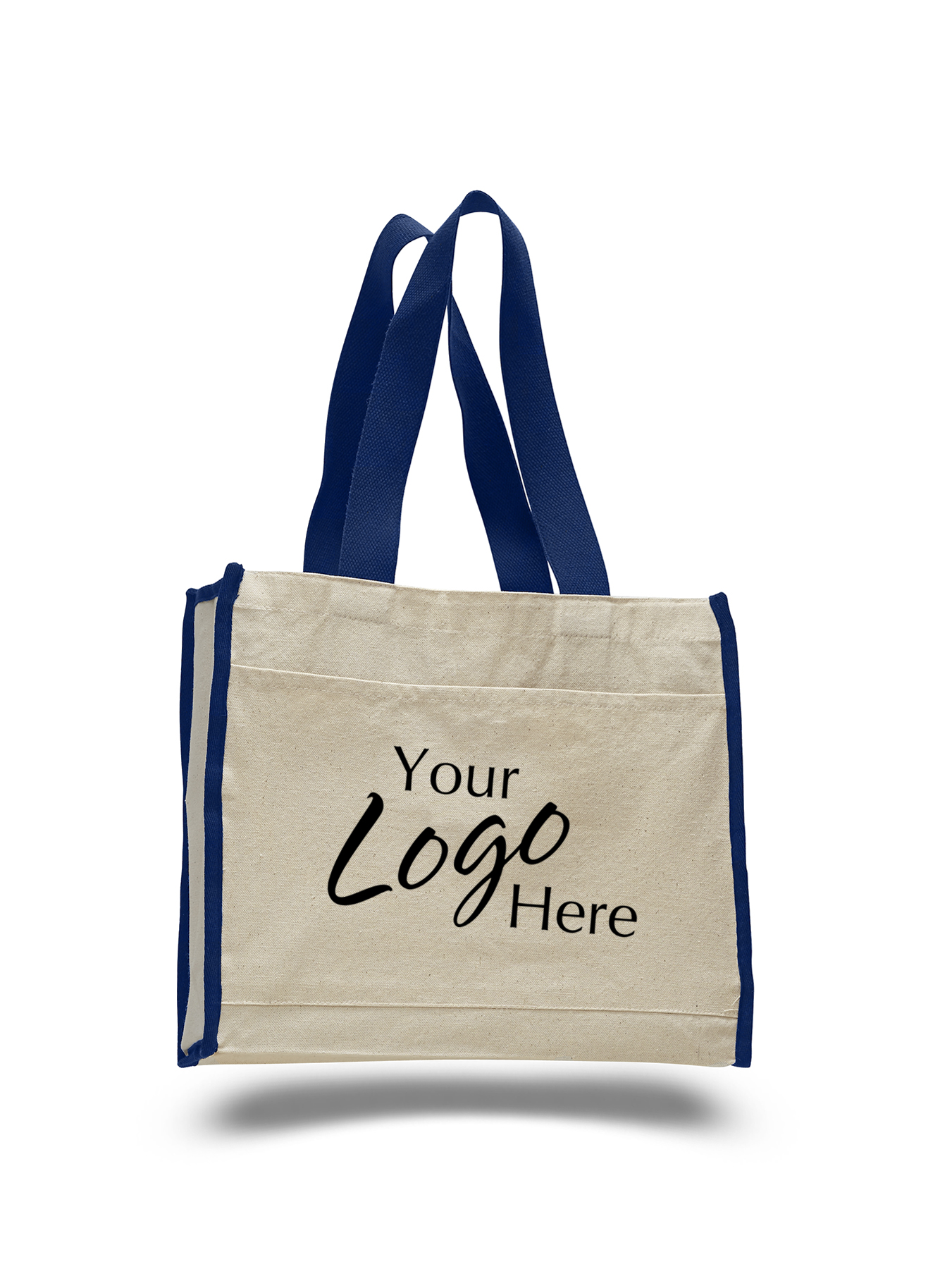 Canvas Tote Bag 14" W x 12" H with 5.25" Gusset 19