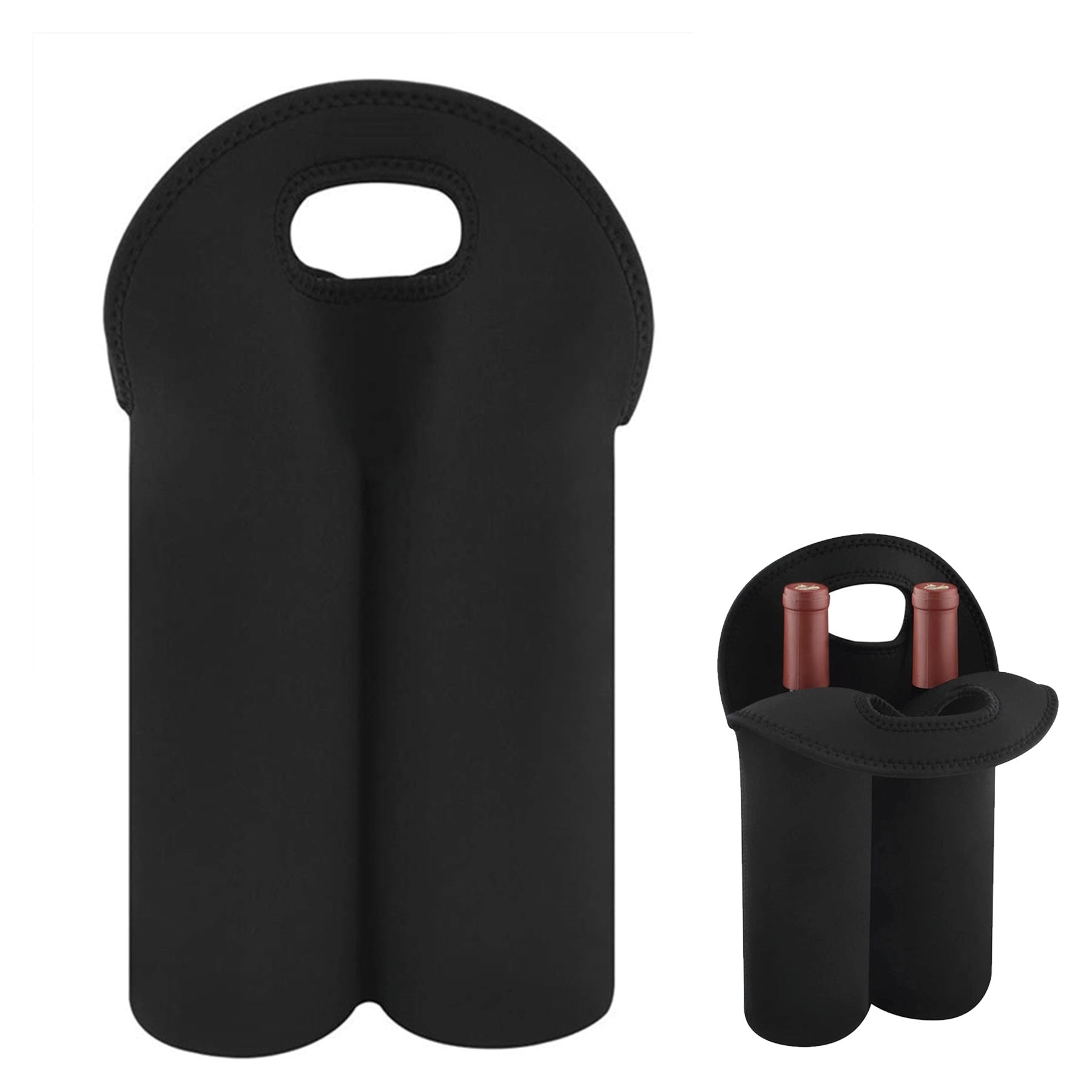 Two-Pack Wine Thermos Bottle Cover Black 4
